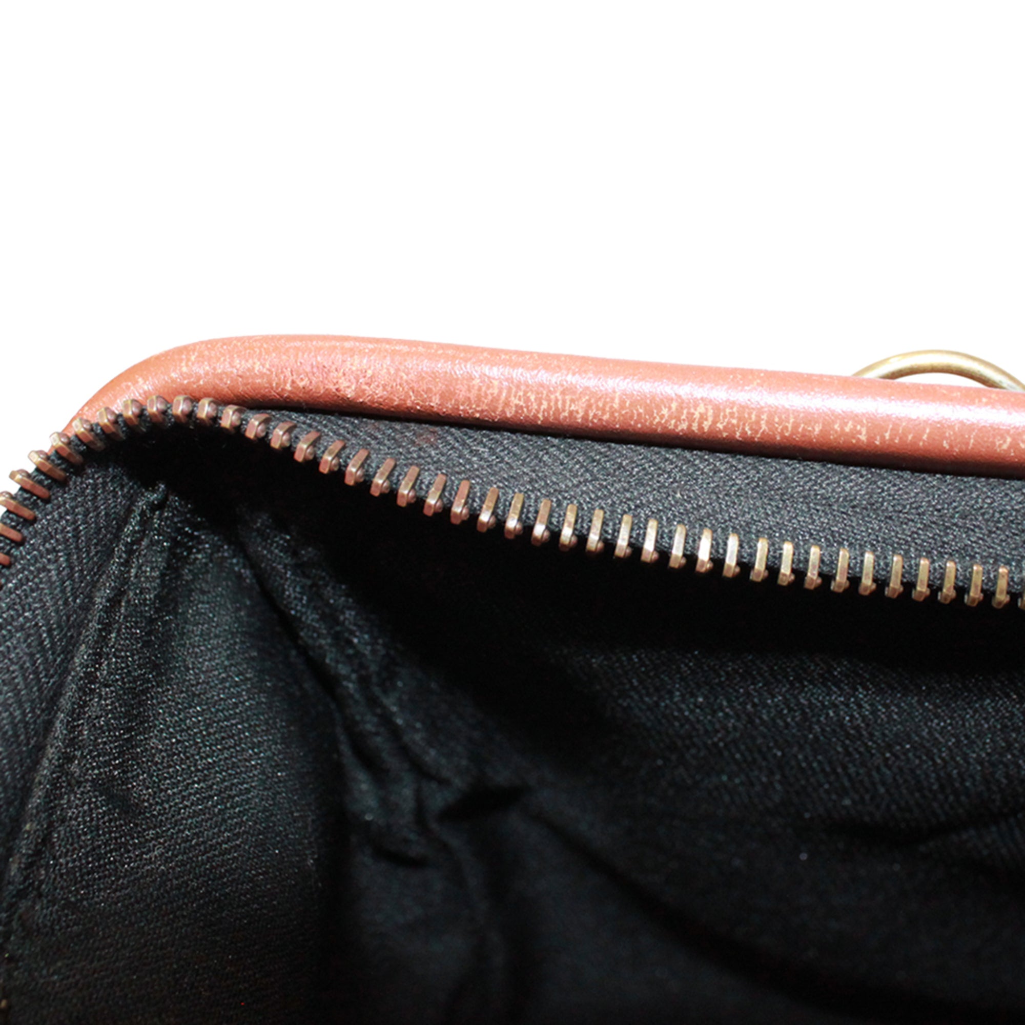 Fendi Black Brown Khaki Pvc Leather Boston Bag Handbag (Pre-Owned)