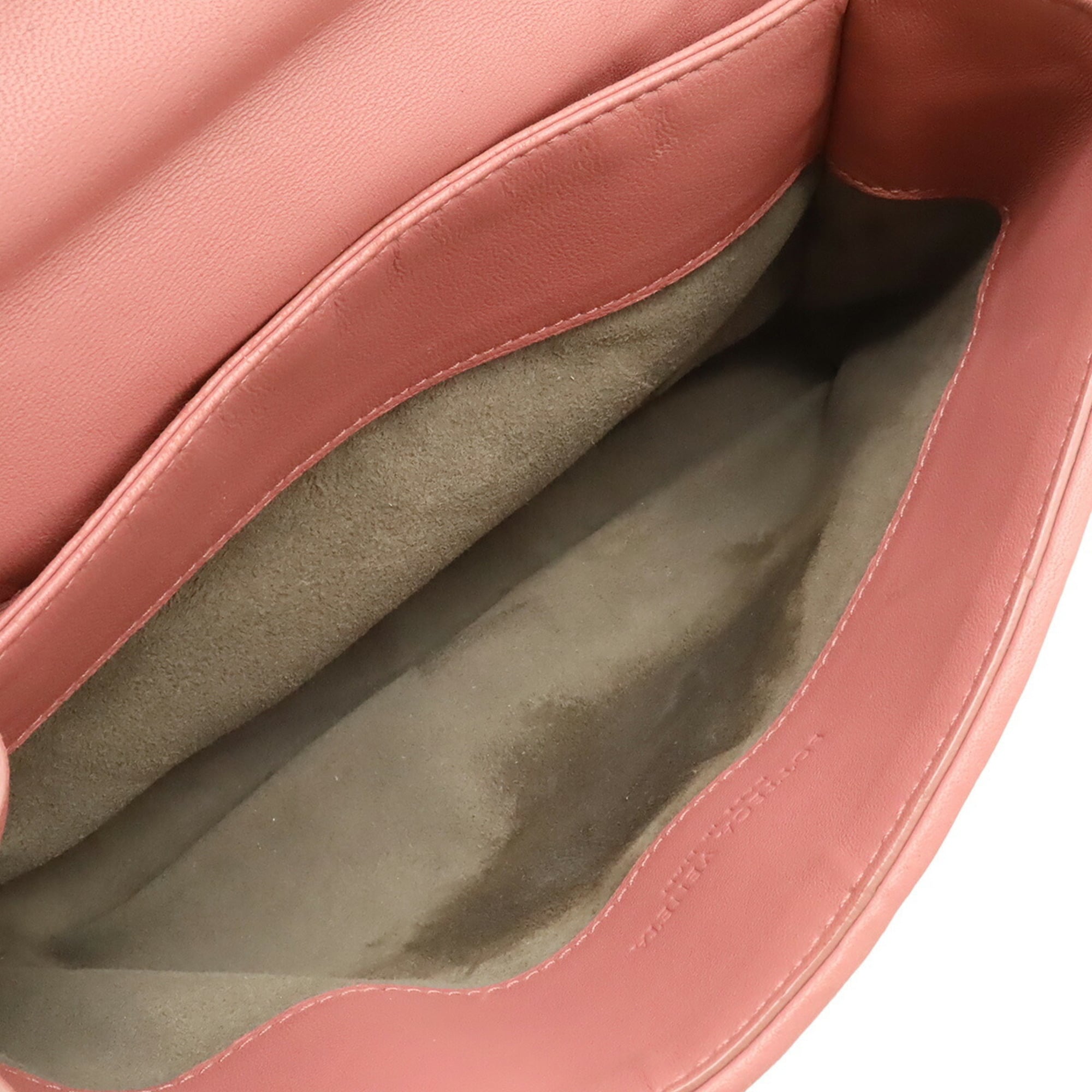 Bottega Veneta Intrecciato Pink Leather Shoulder Bag (Pre-Owned)
