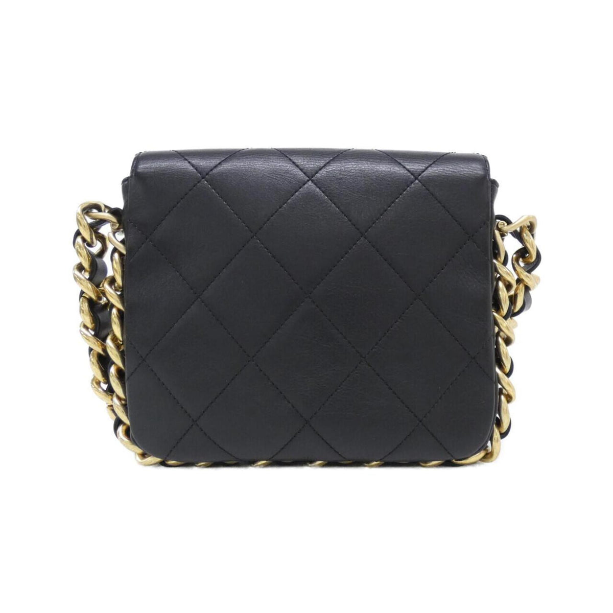 Chanel Black Leather Shoulder Bag (Pre-Owned)