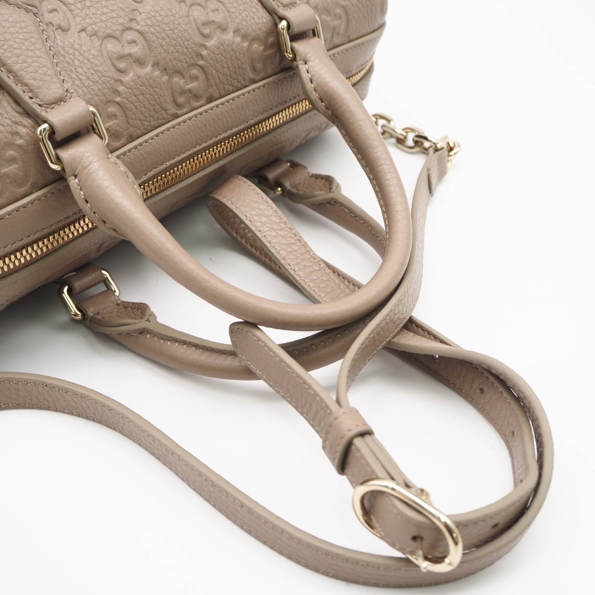 Gucci Beige Leather Handbag (Pre-Owned)