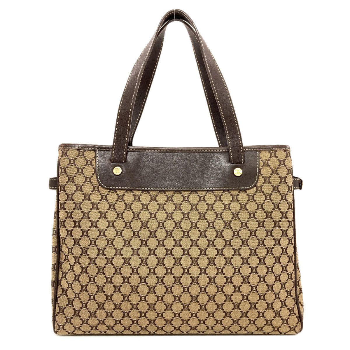 Celine Brown Canvas Handbag (Pre-Owned)