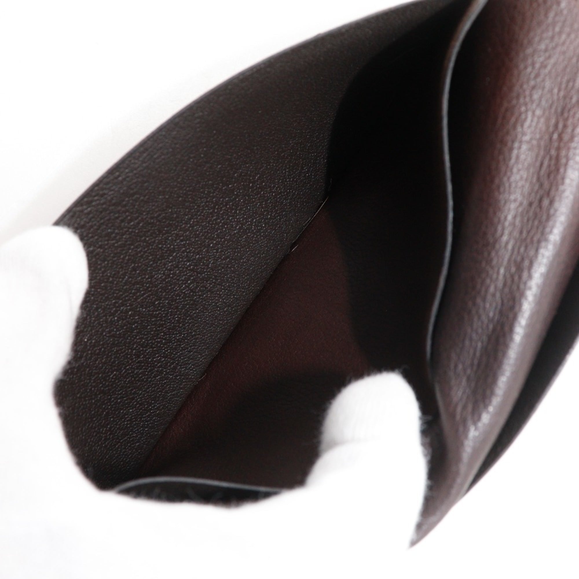 Hermes Brown Leather Bill Wallet (Bi-Fold) (Pre-Owned)