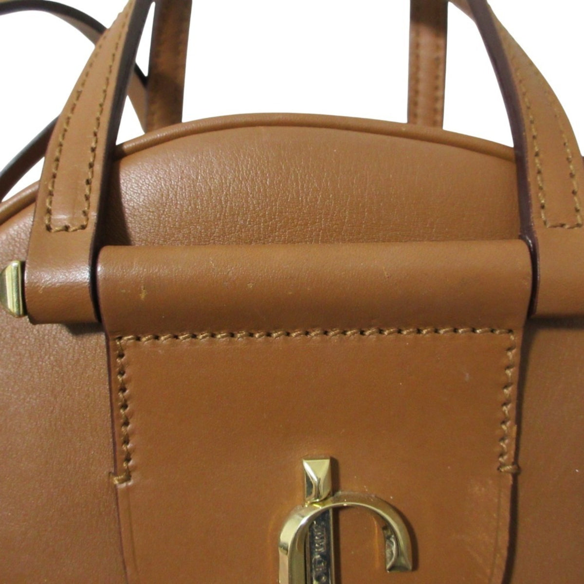 Jimmy Choo Brown Leather Handbag Shoulder Bag (Pre-Owned)