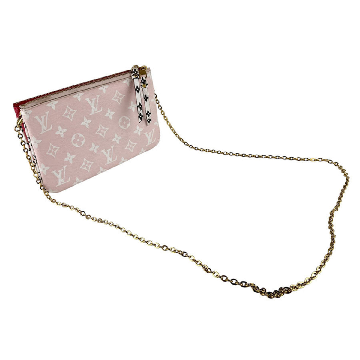 Louis Vuitton Pink Red Color Pochette Shoulder Bag (Pre-Owned)