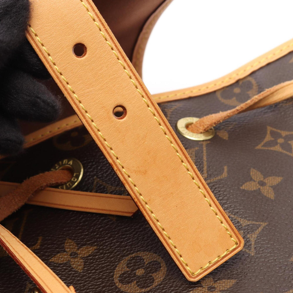 Louis Vuitton Brown Coated Canvas Monogram Leather Backpack Handbag (Pre-Owned)
