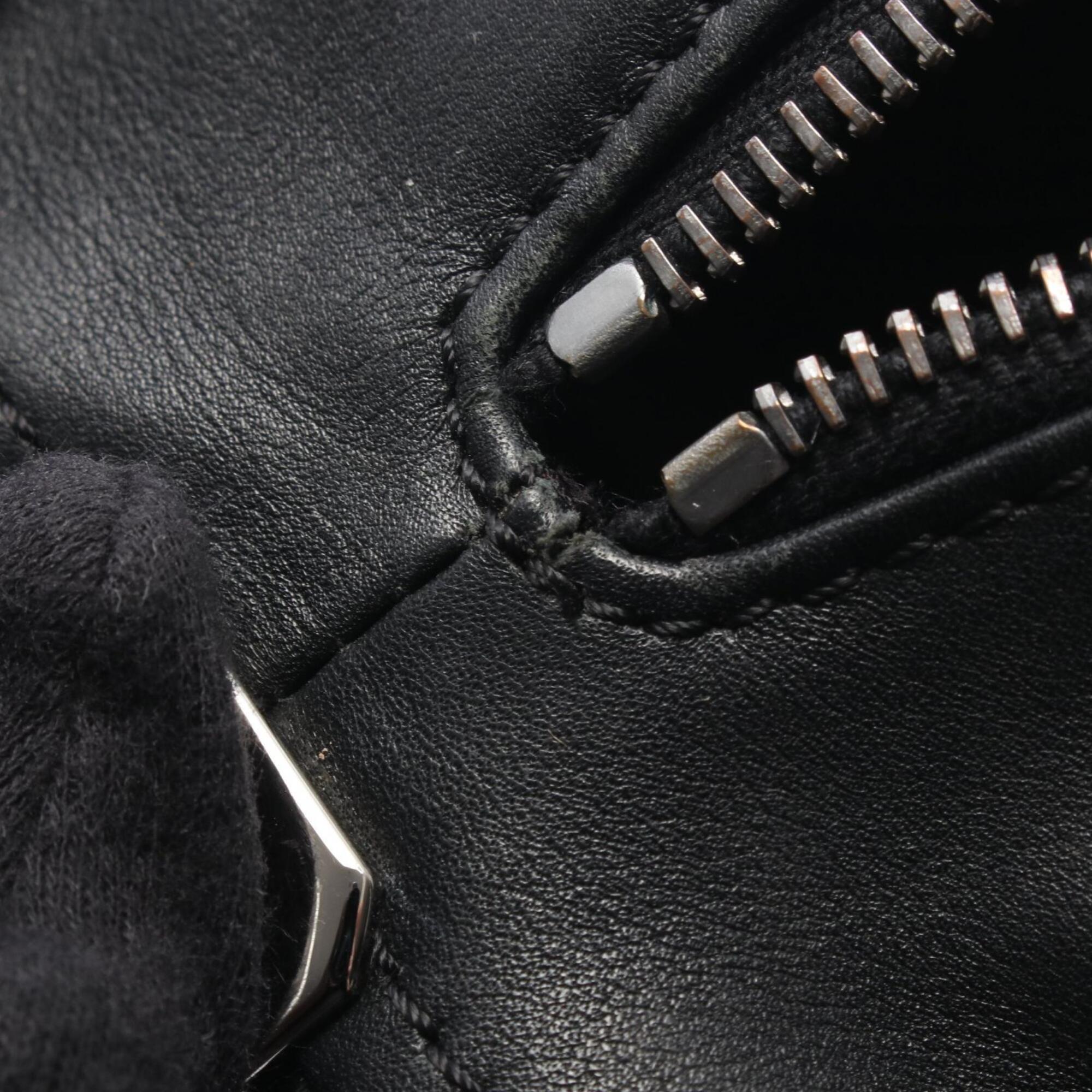 Chanel Black Leather Handbag Tote Bag (Pre-Owned)