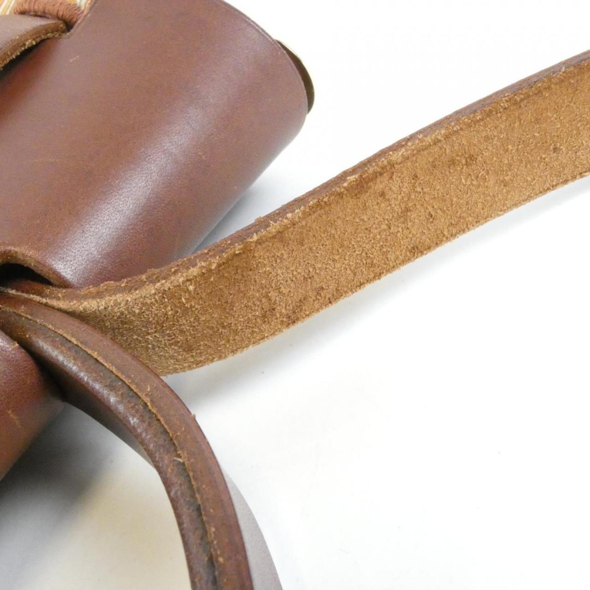 Hermes Havane Vibrato Leather Handbag (Pre-Owned)
