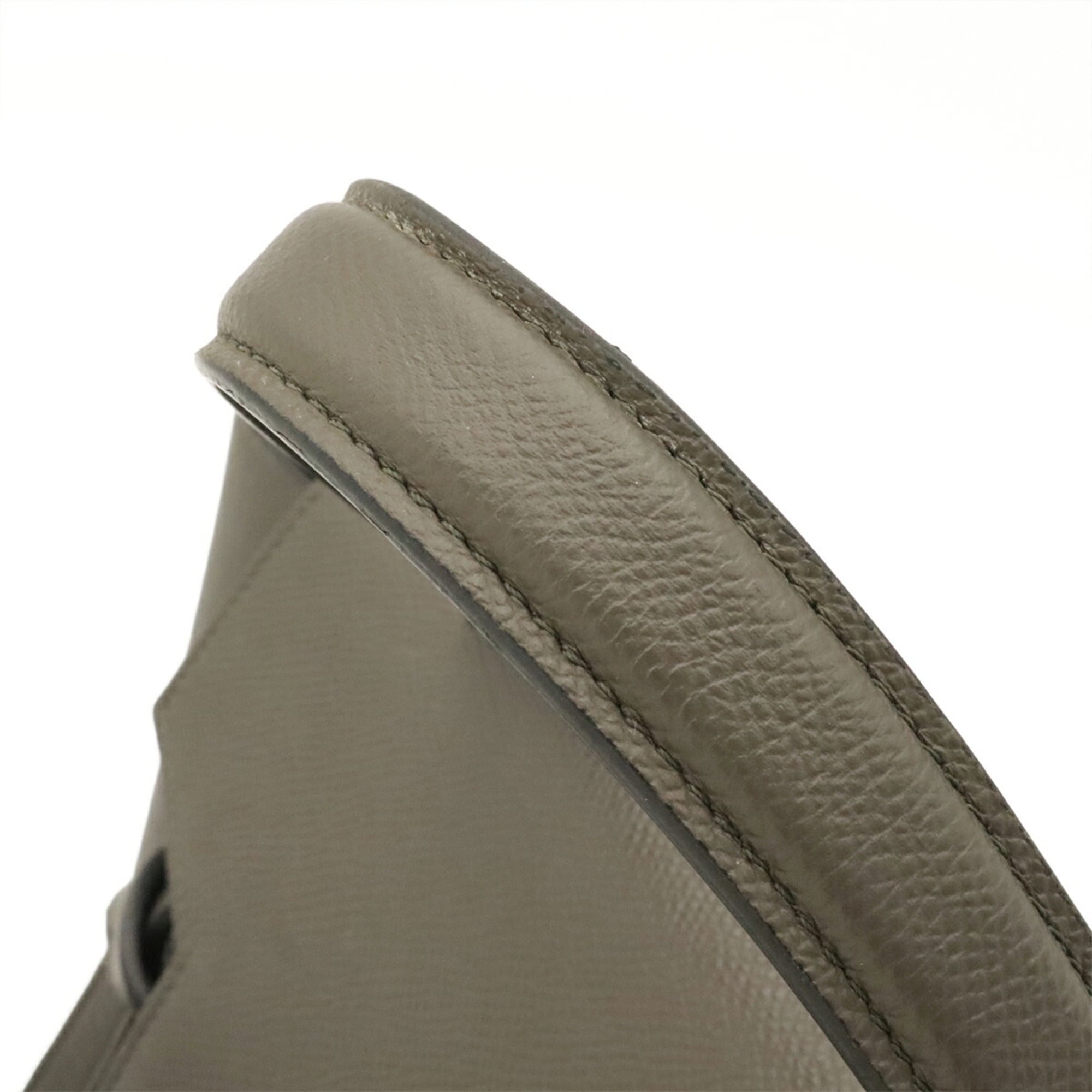 Celine Gray Leather Handbag Shoulder Bag (Pre-Owned)