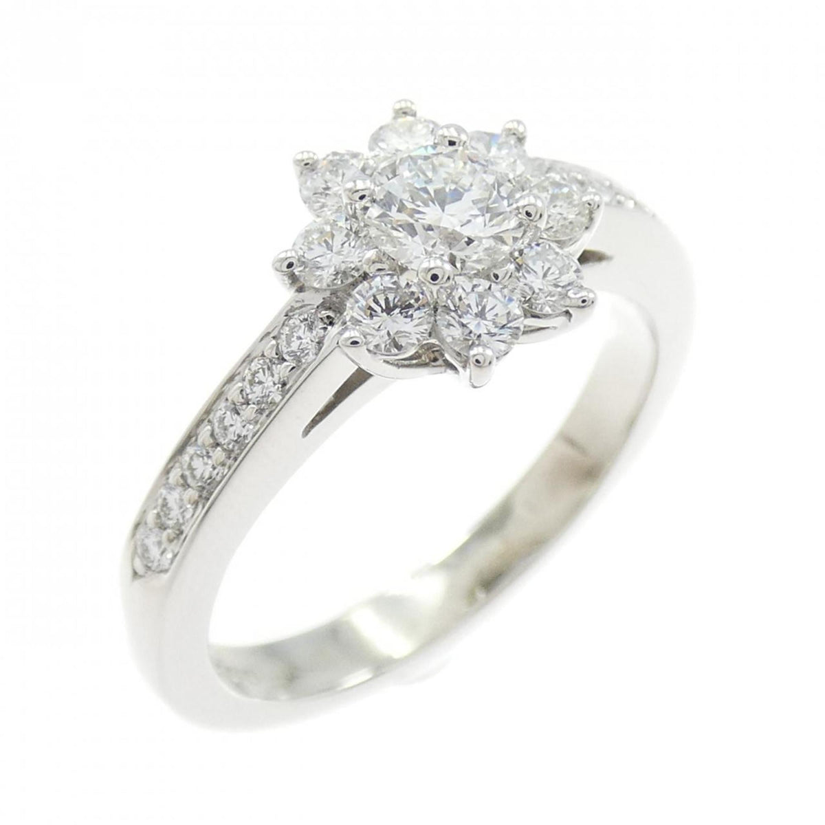 Tiffany Platinum Platinum 950 Band Ring (Pre-Owned)