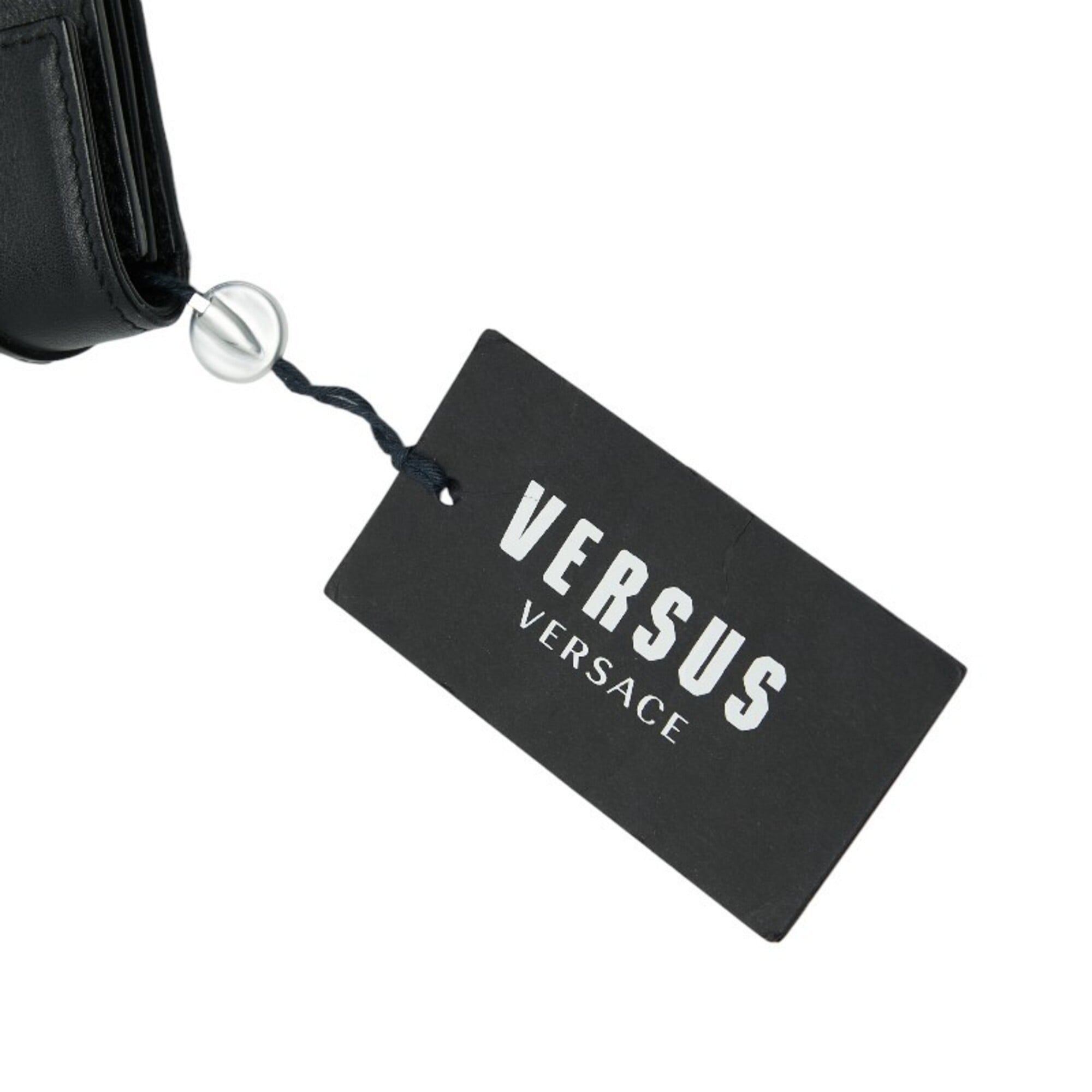 Versace Black Leather Clutch Bag (Pre-Owned)