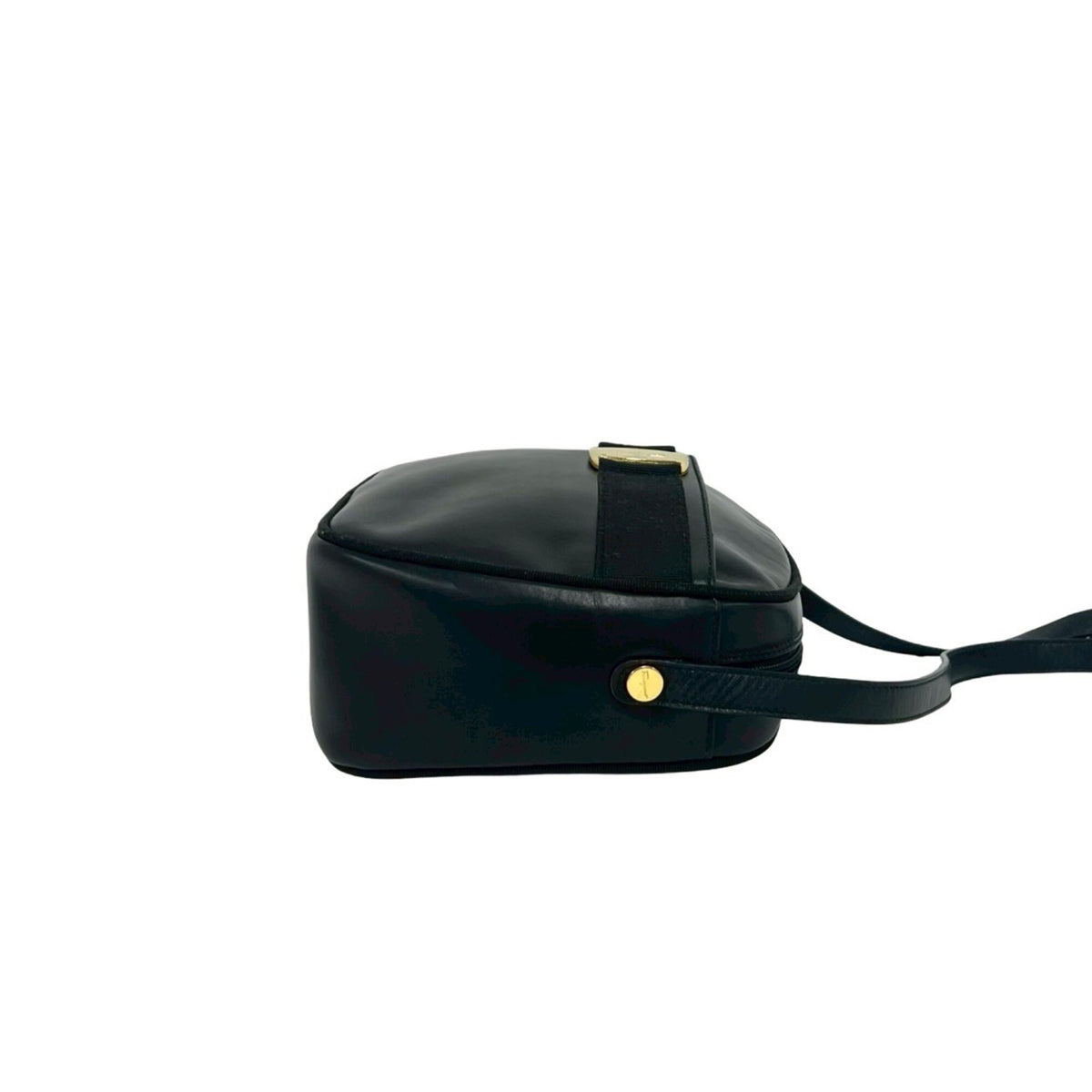 Salvatore Ferragamo Black Leather Shoulder Bag (Pre-Owned)
