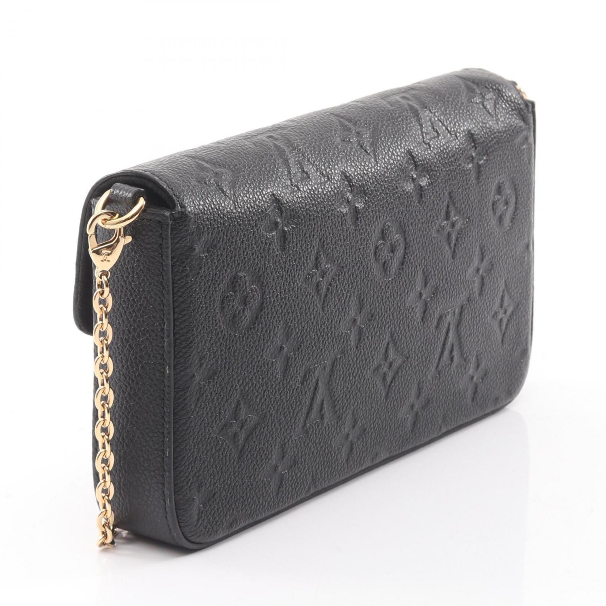 Louis Vuitton Black Noir Monogram Empreinte Pochette Shoulder Bag (Pre-Owned)
