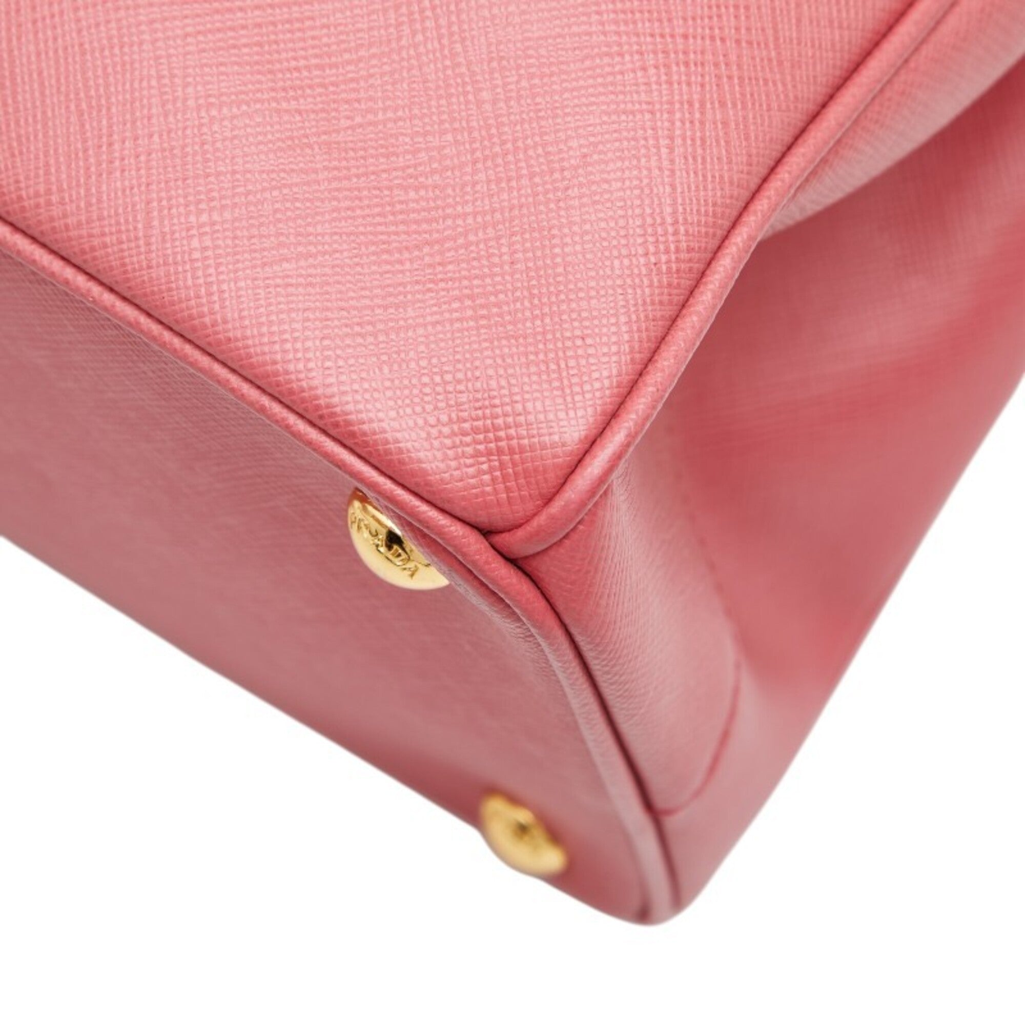 Prada Pink Leather Handbag Shoulder Bag (Pre-Owned)