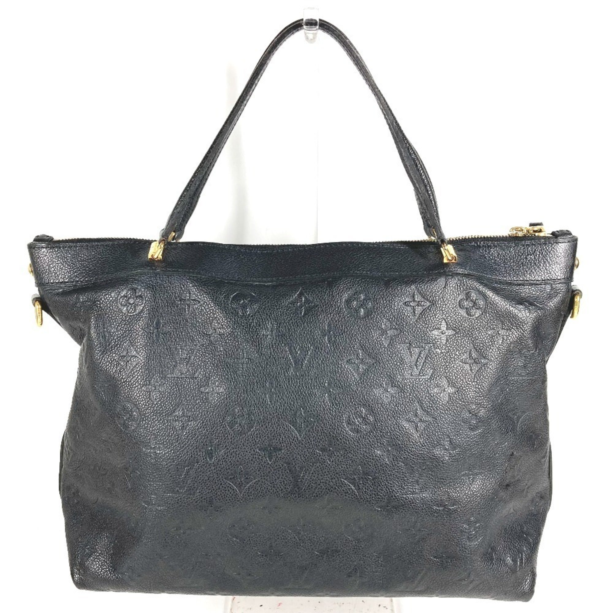 Louis Vuitton Black Noir Monogram Empreinte Handbag Shoulder Bag Tote Bag (Pre-Owned)