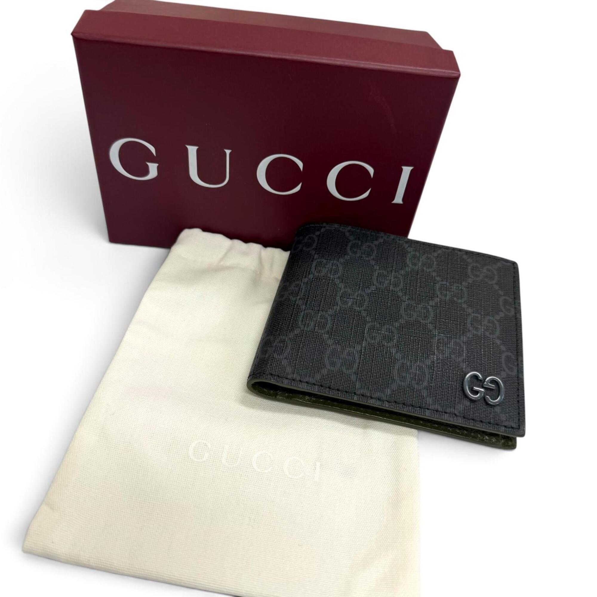 Gucci Gray Gg Supreme Wallet (Bi-Fold) (Pre-Owned)