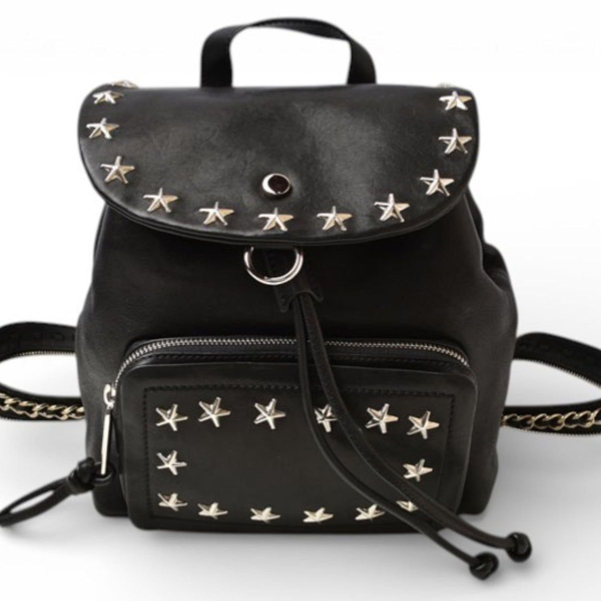 Jimmy Choo Black Leather Backpack (Pre-Owned)