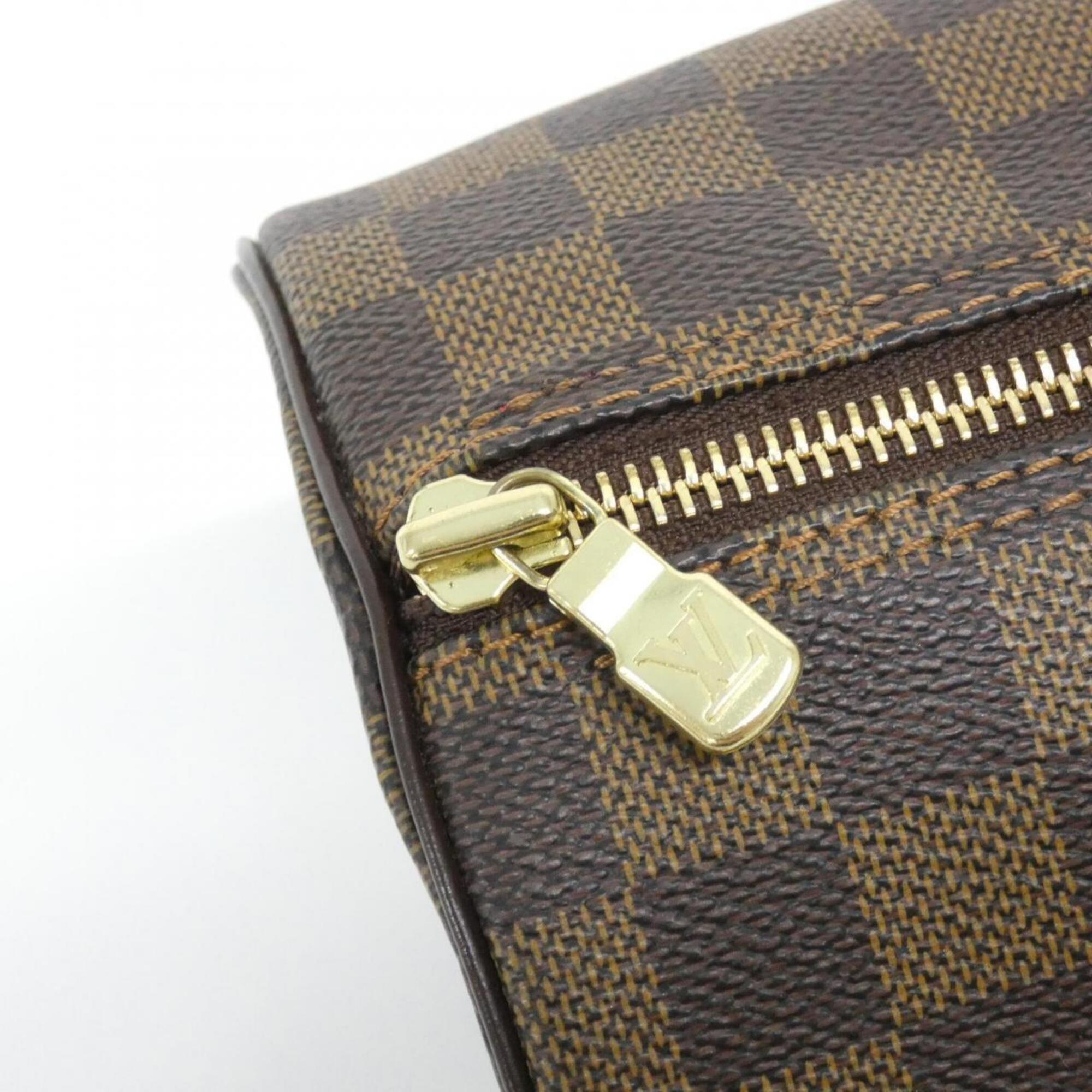 Louis Vuitton Ebene Coated Canvas Handbag Pouch (Pre-Owned)