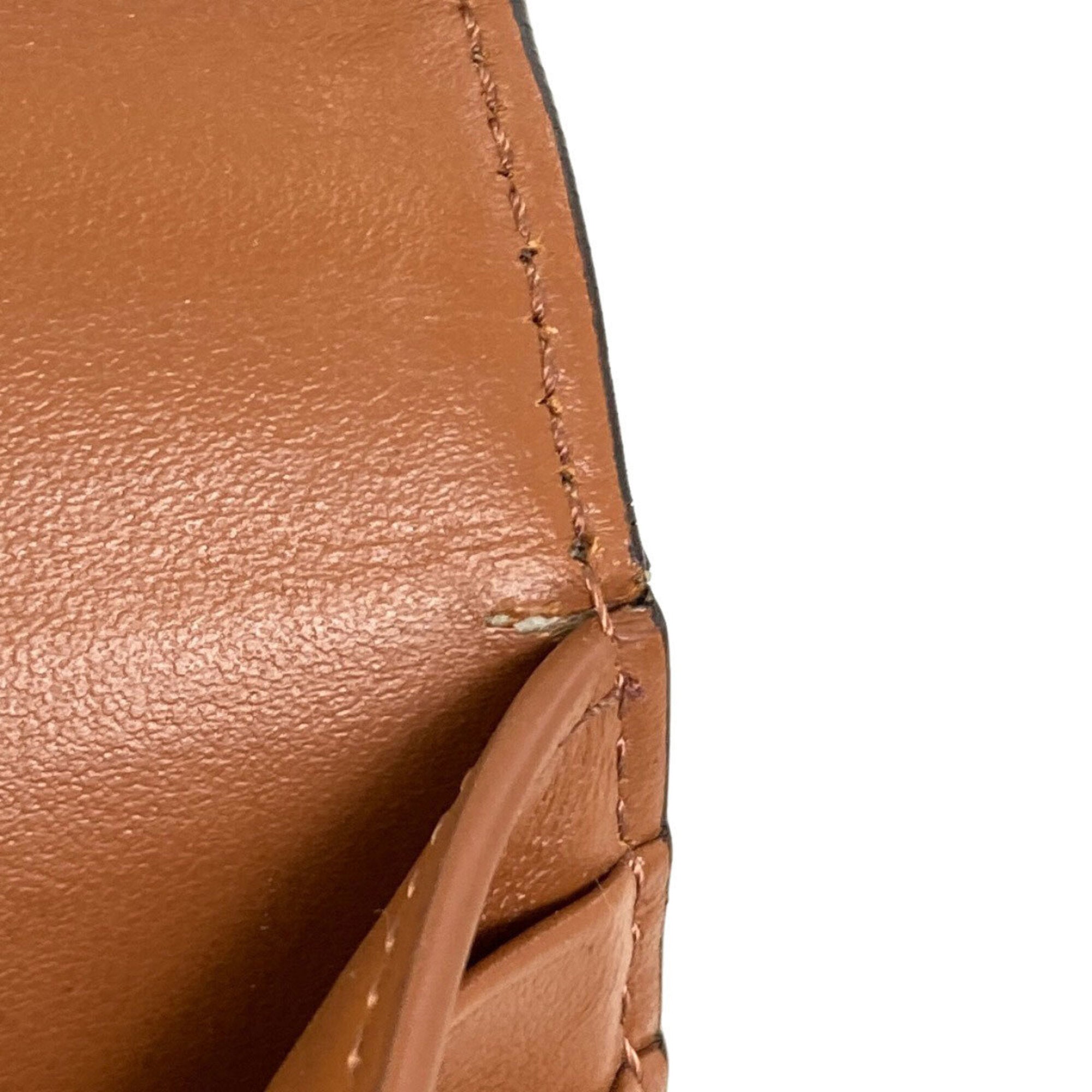 Celine Brown Pvc Wallet (Tri-Fold) (Pre-Owned)
