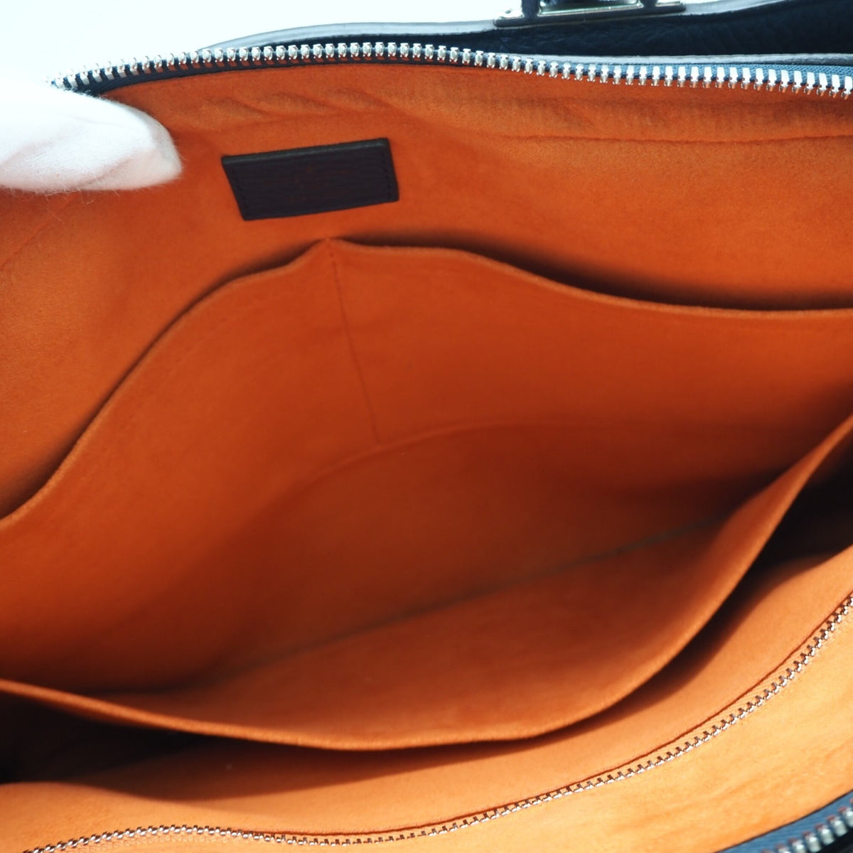 Louis Vuitton Navy Leather Briefcase (Pre-Owned)