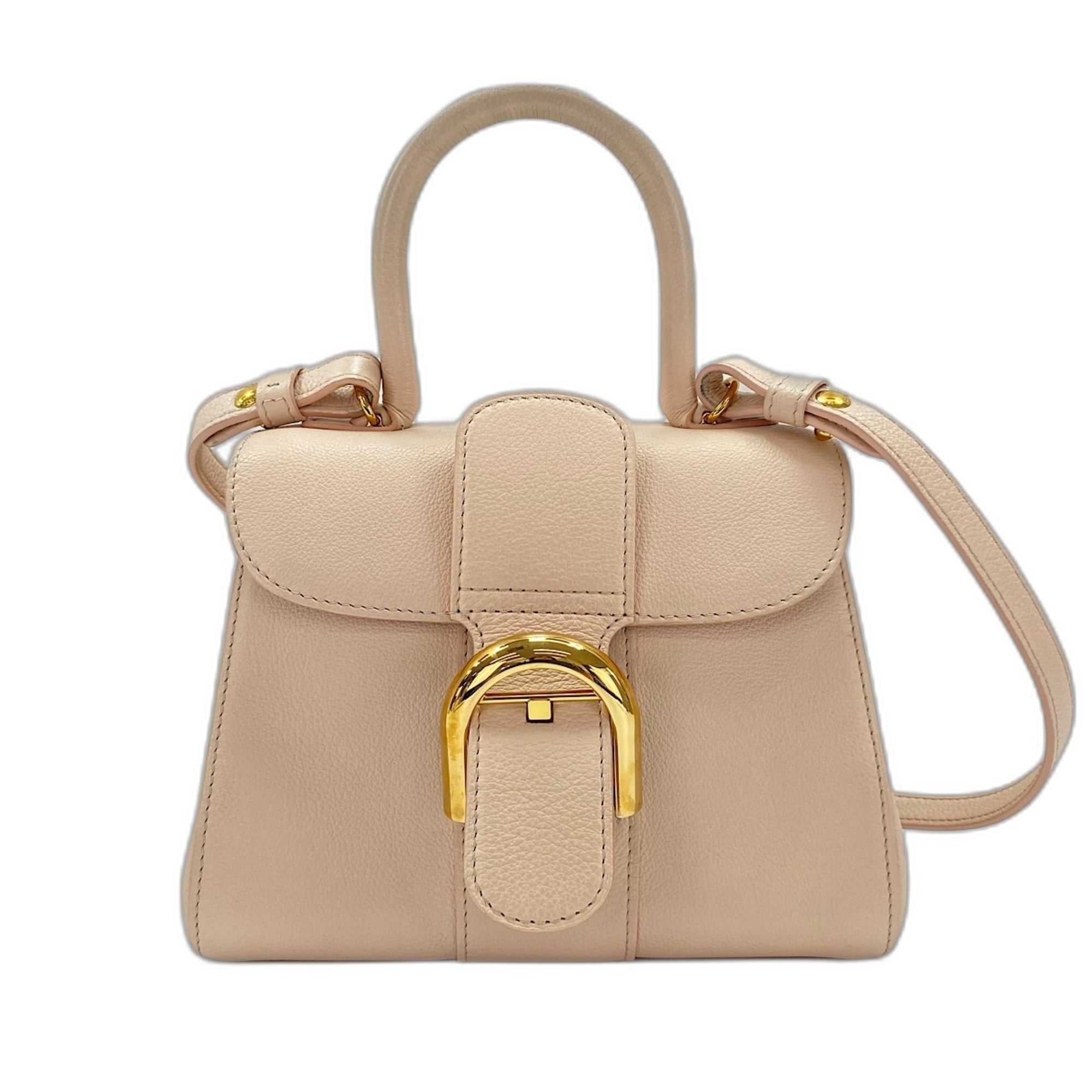 Delvaux Pink Handbag Shoulder Bag (Pre-Owned)