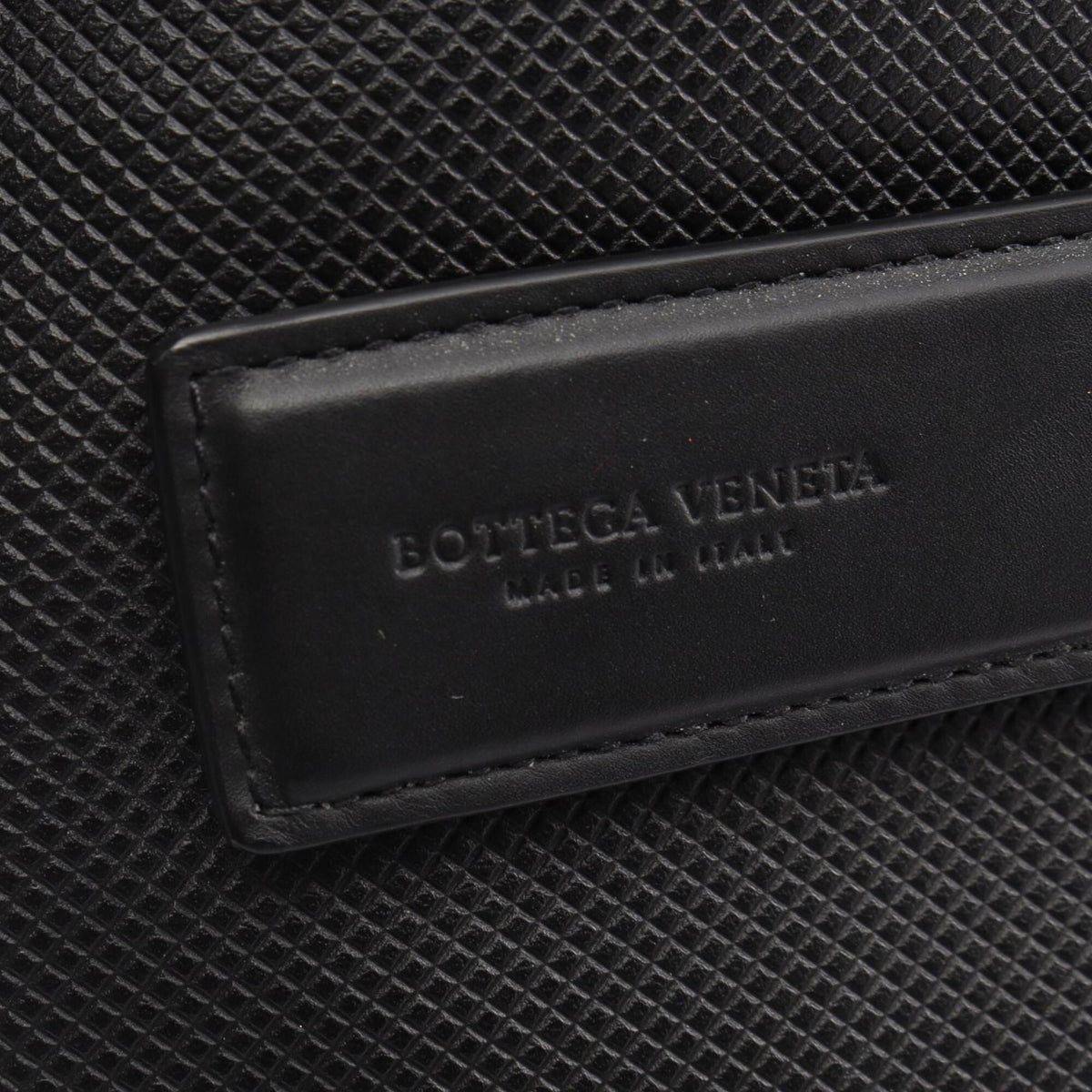 Bottega Veneta Black Leather Clutch Bag Handbag (Pre-Owned)
