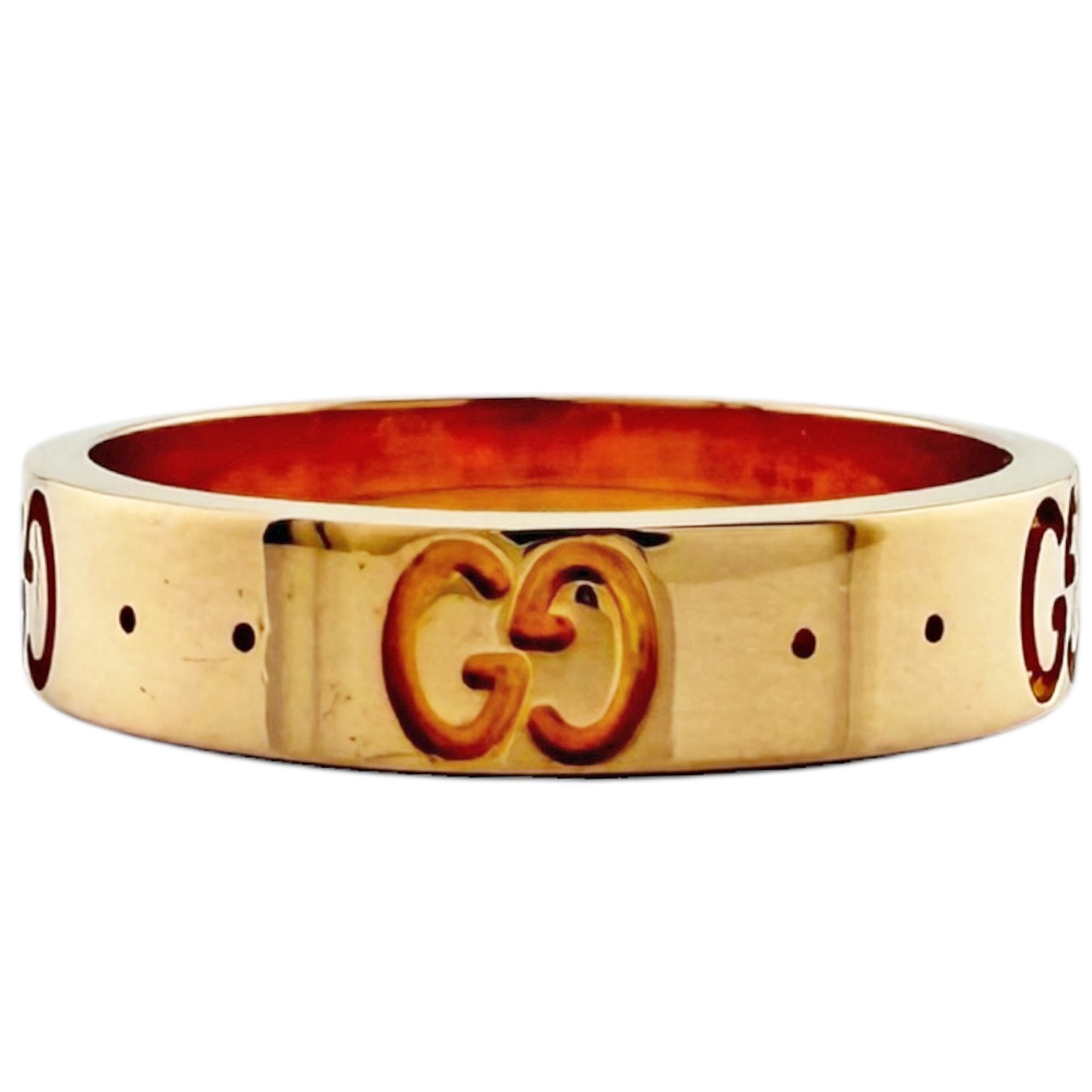 Gucci Icon Pink Gold (18K) Band Ring (Pre-Owned)