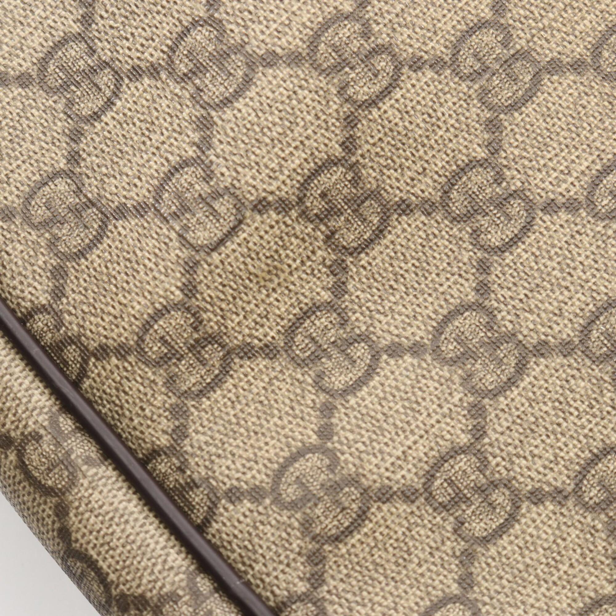 Gucci Beige Brown Pvc Leather Handbag Shoulder Bag (Pre-Owned)