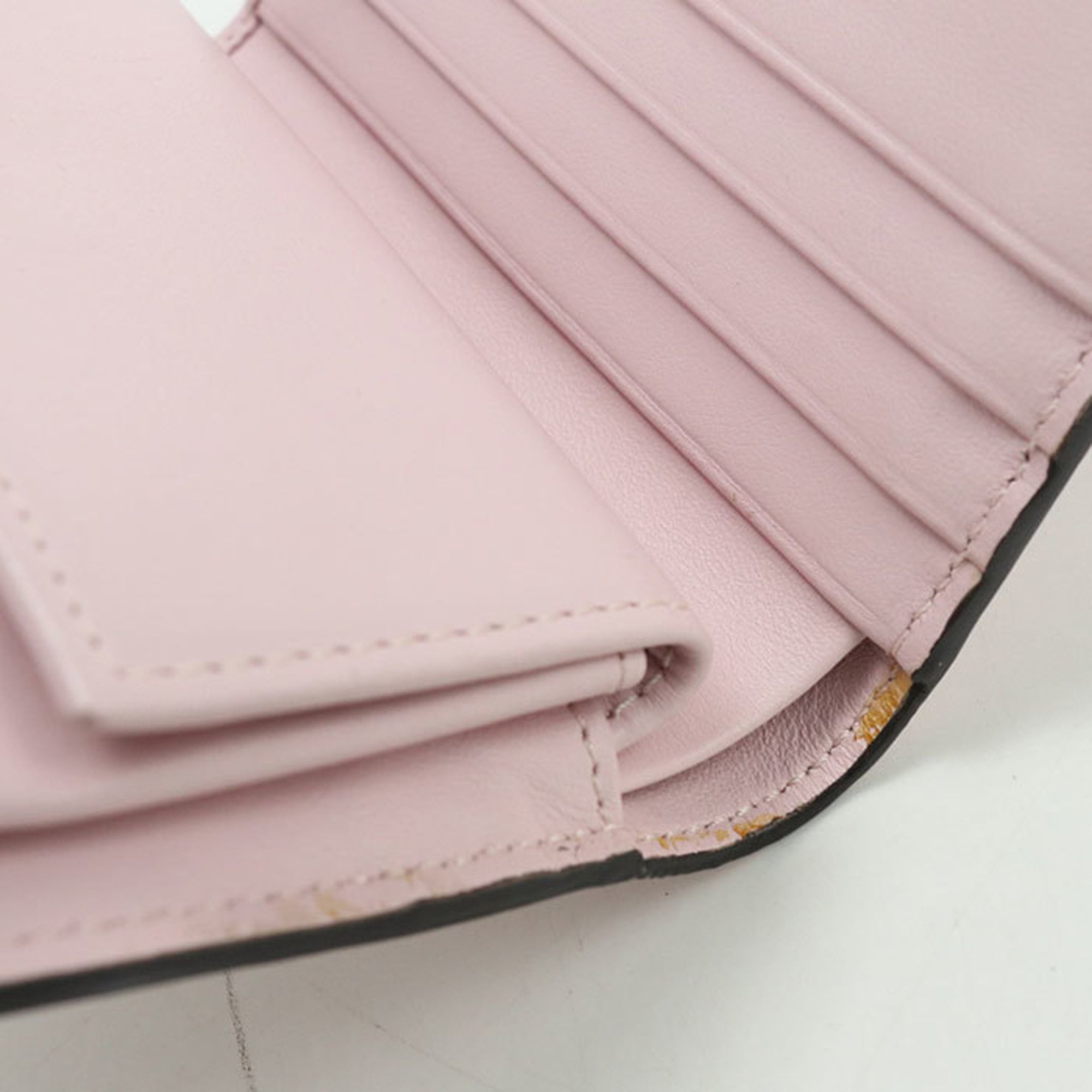 Fendi Pink Leather Wallet (Bi-Fold) (Pre-Owned)