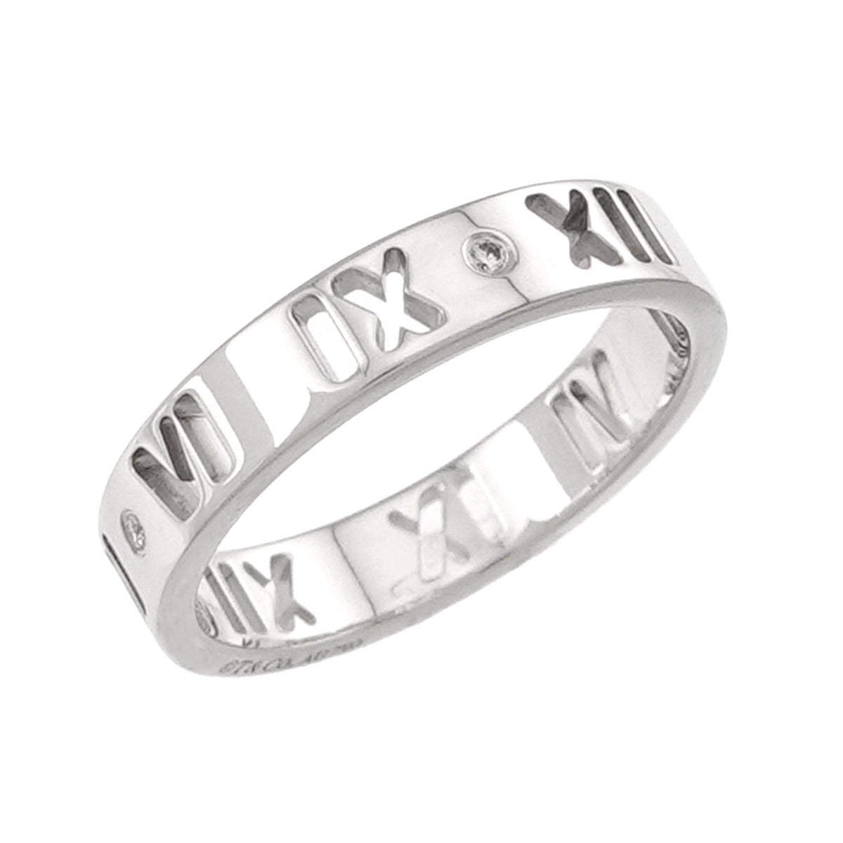 Tiffany White Gold (18K) Band Ring (Pre-Owned)