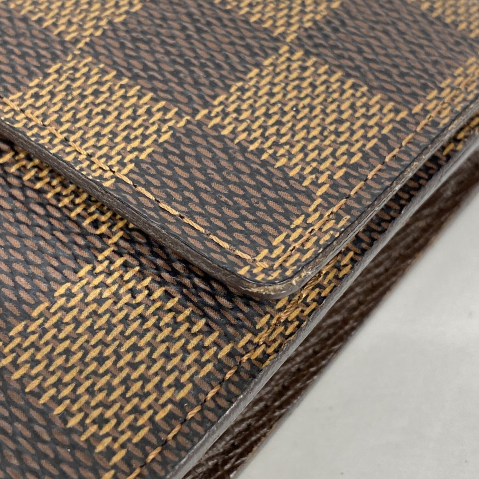 Louis Vuitton Ebene Long Wallet (Tri-Fold) (Pre-Owned)