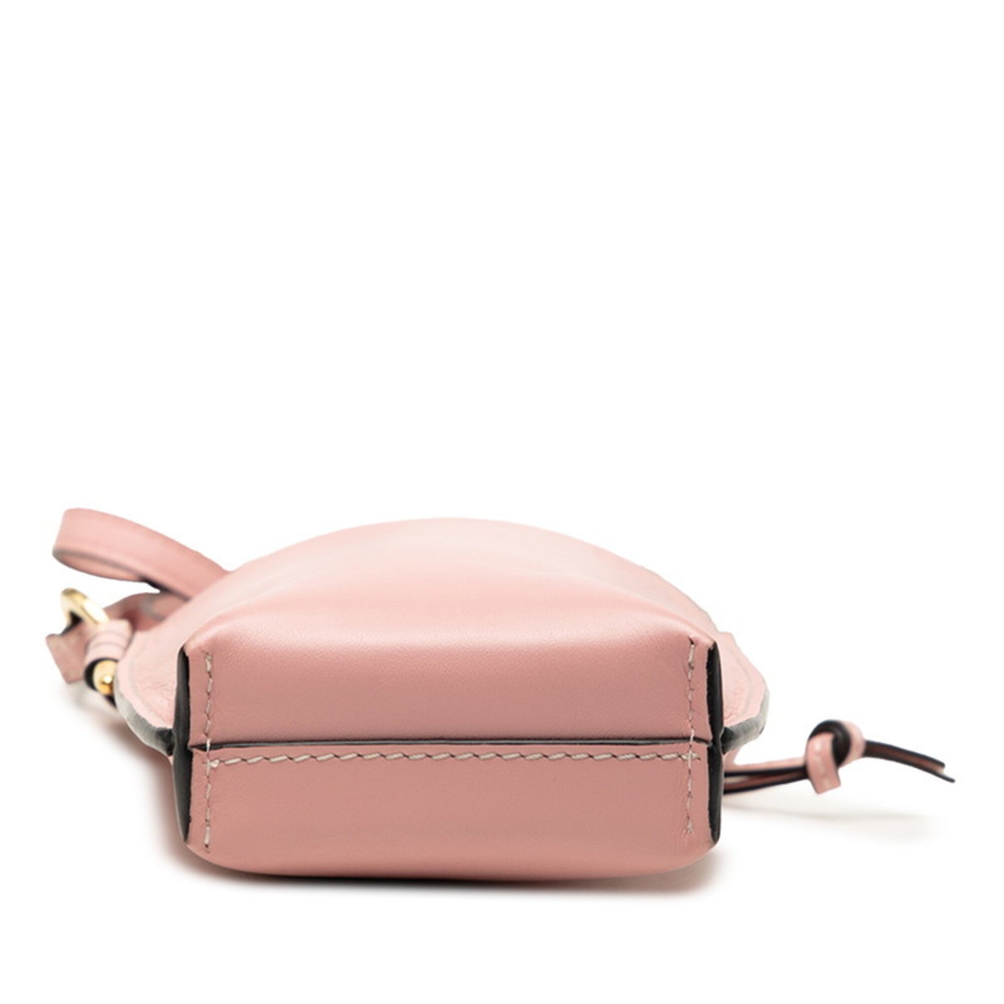 Loewe Pink Leather Handbag Pochette Pouch (Pre-Owned)
