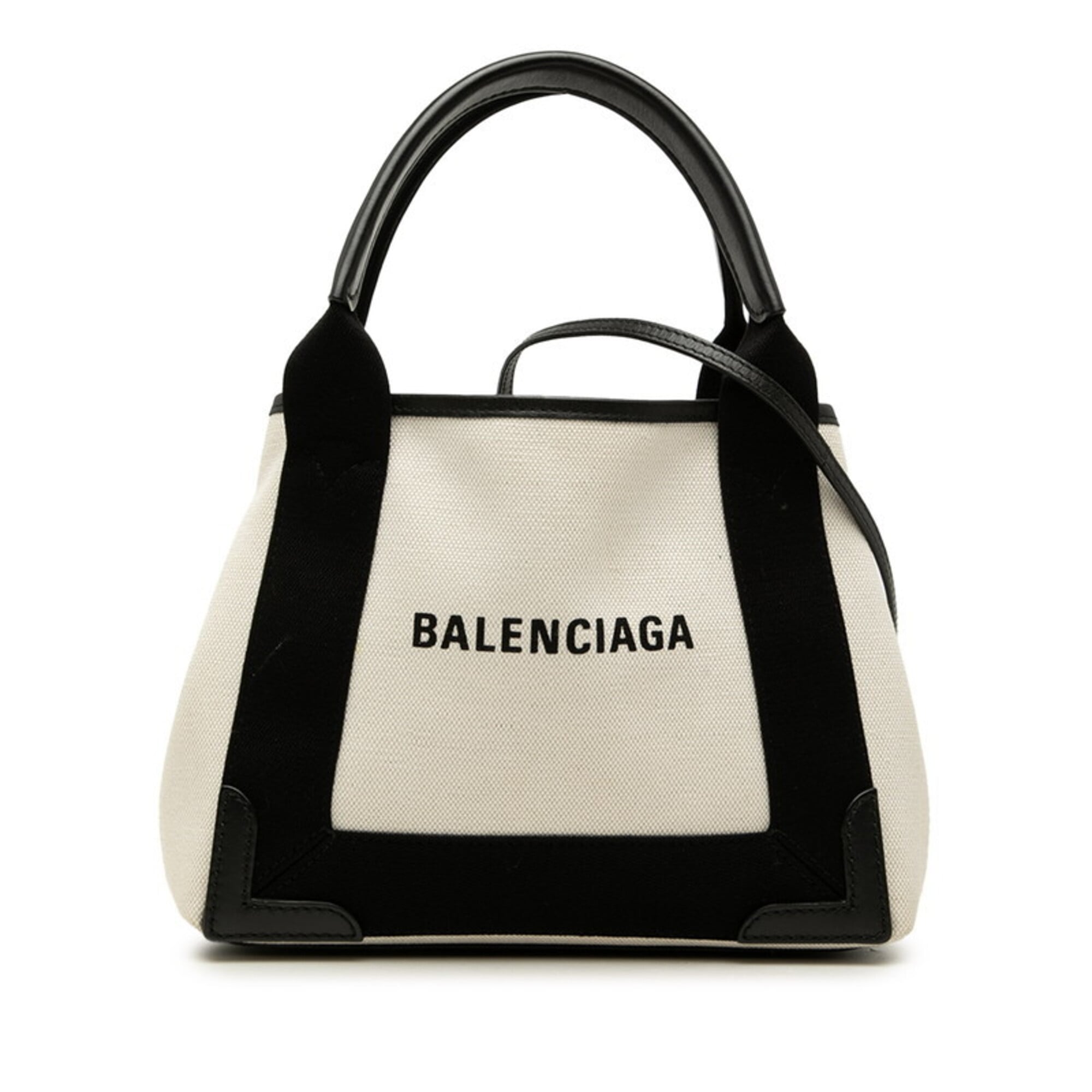 Balenciaga Black Ivory Ivory Handbag Pouch Shoulder Bag (Pre-Owned)