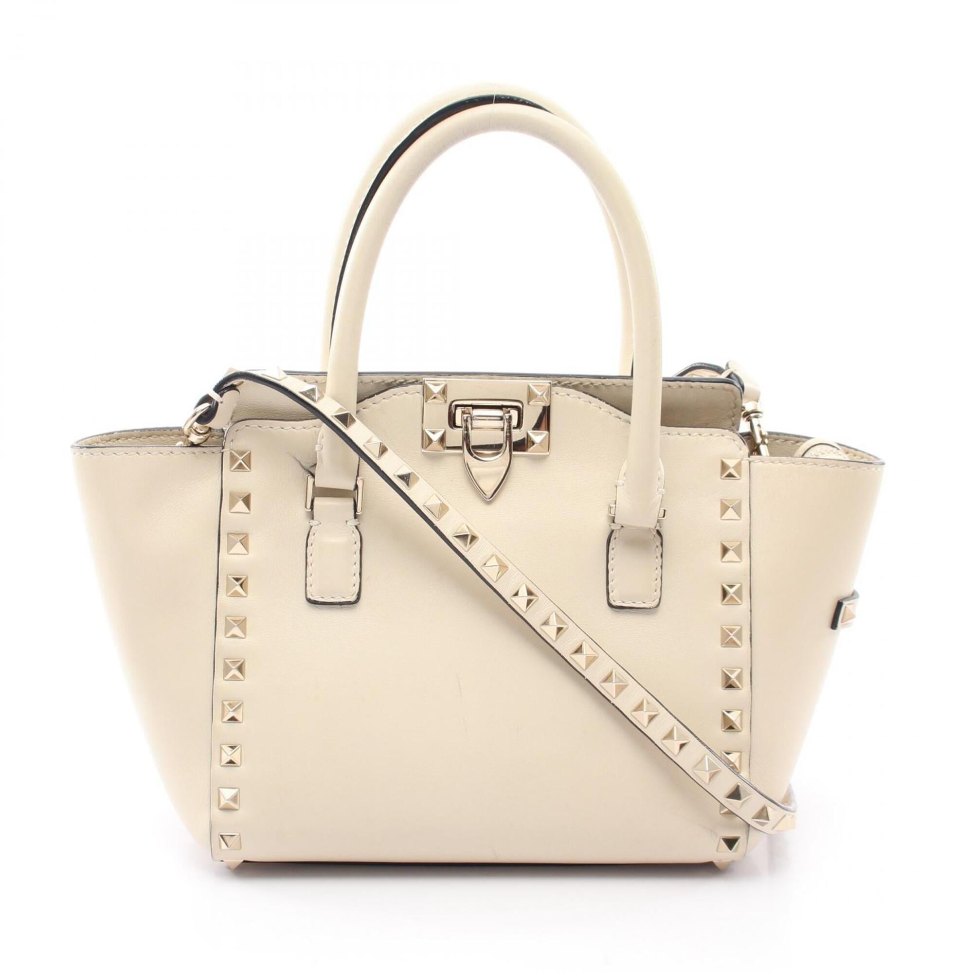 Valentino Ivory Leather Handbag (Pre-Owned)