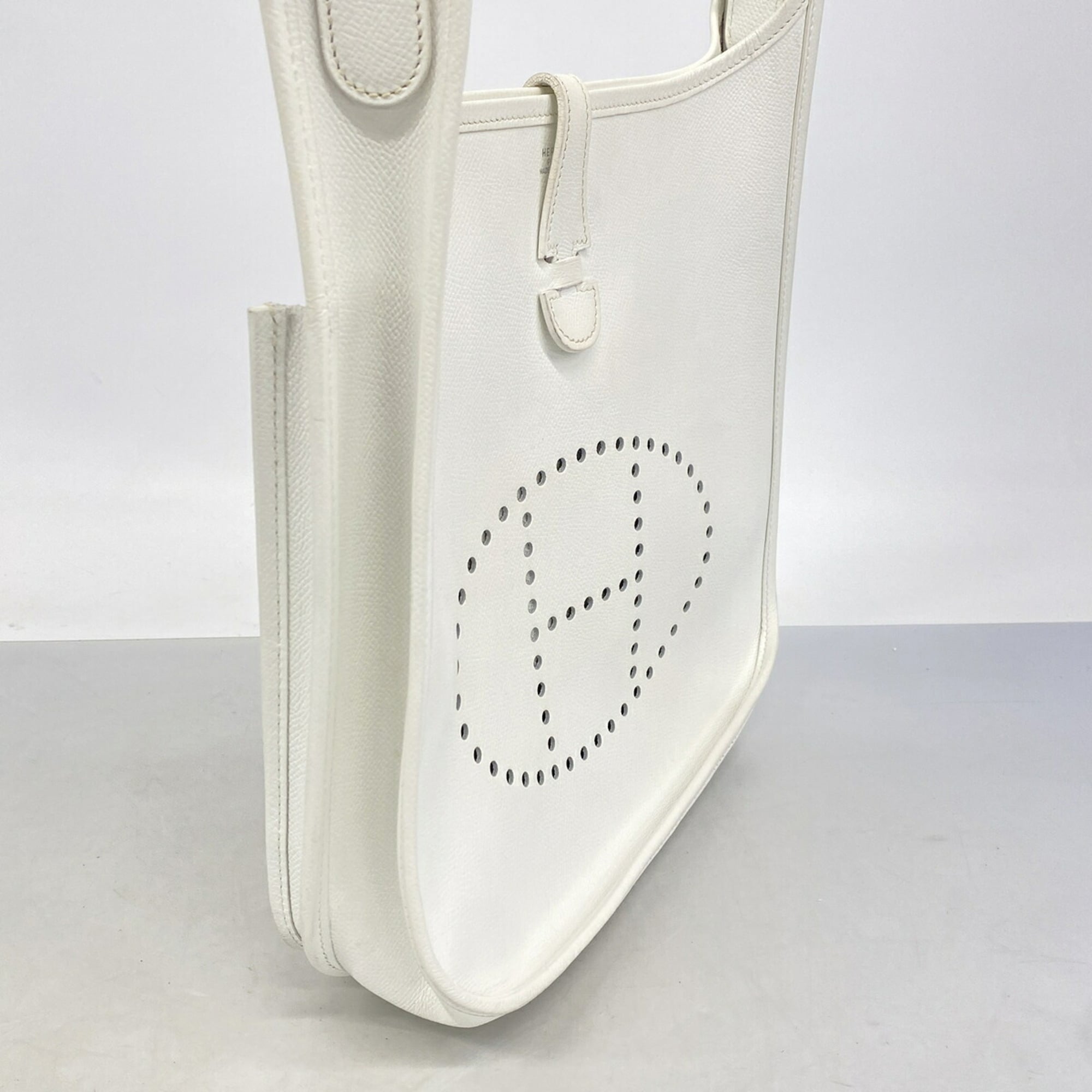 Hermes White Epsom Leather Shoulder Bag (Pre-Owned)