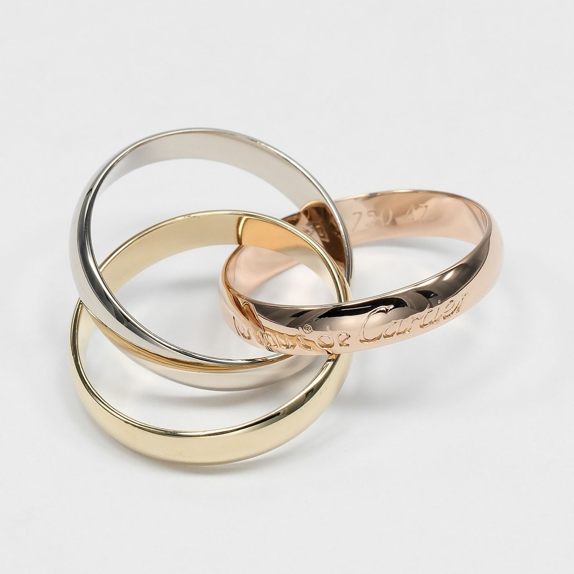 Cartier Yellow Gold (18K) Pink Gold (18K) White Gold (18K) Band Ring (Pre-Owned)