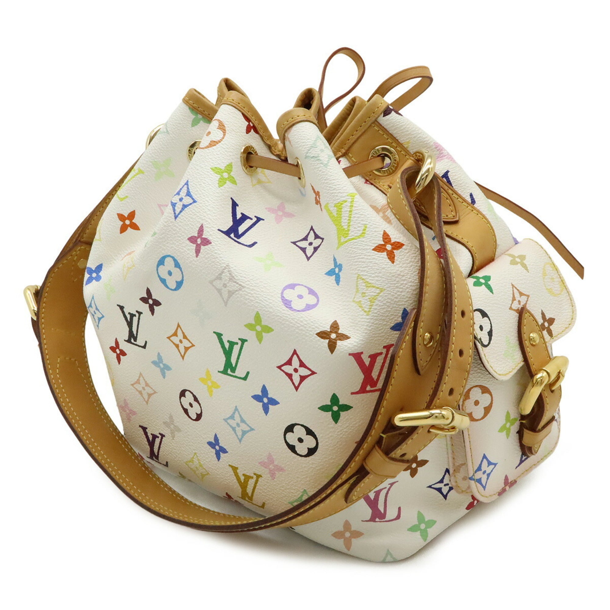 Louis Vuitton Blanc Monogram Multi-Color White Monogram Multicolore Shoulder Bag (Pre-Owned)