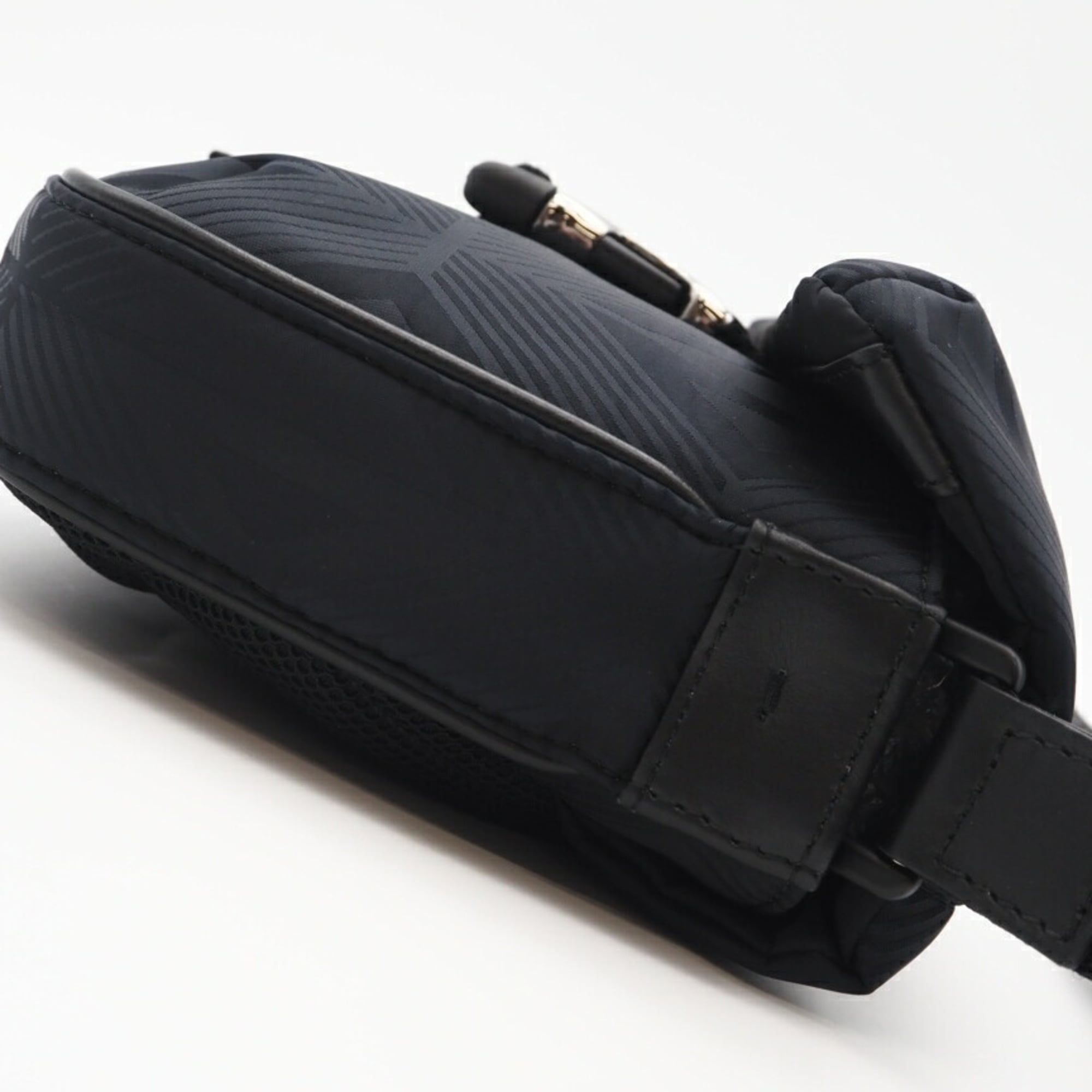 Christian Dior Navy Coated Canvas Shoulder Bag (Pre-Owned)