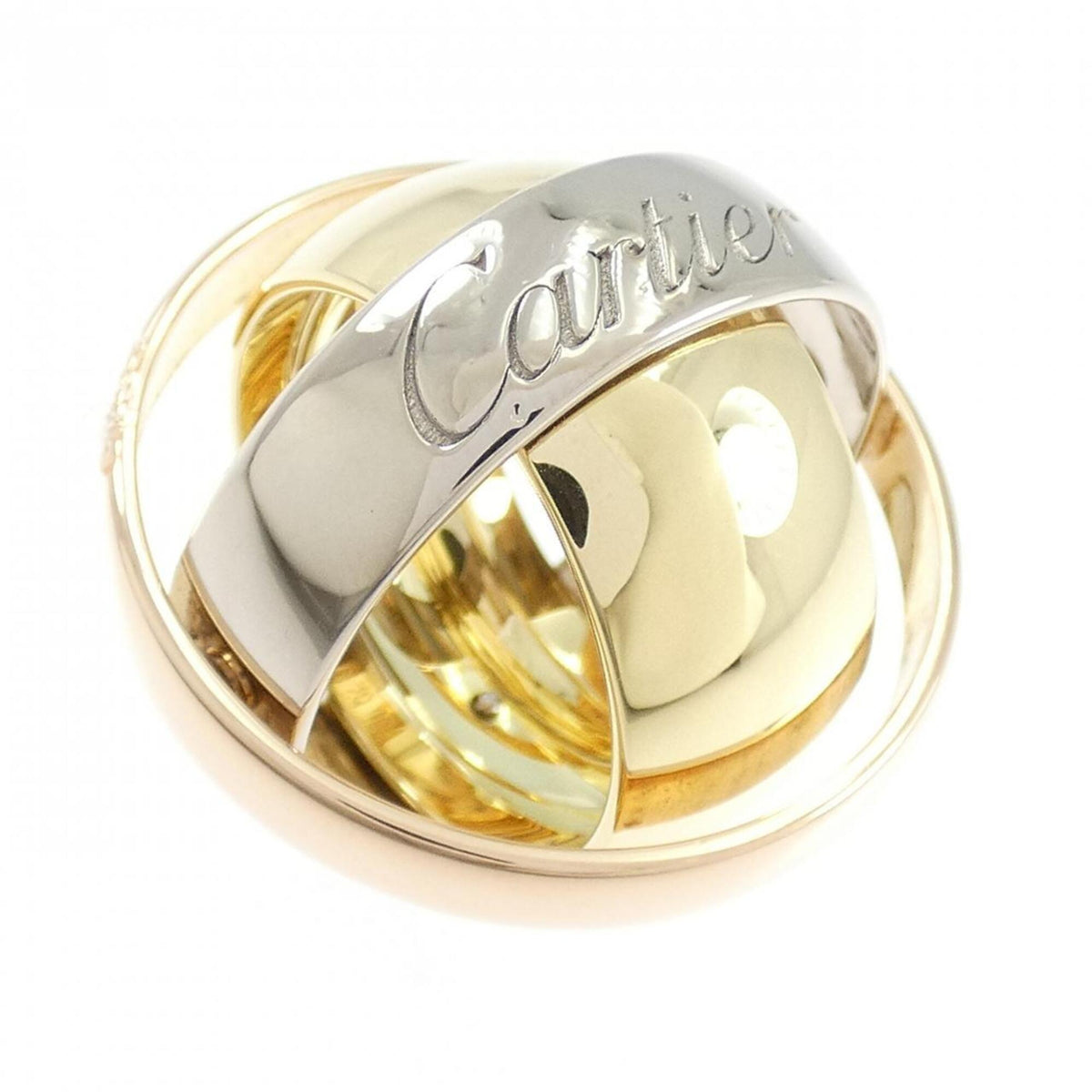 Cartier Trinity Pink White Yellow Band Ring (Pre-Owned)
