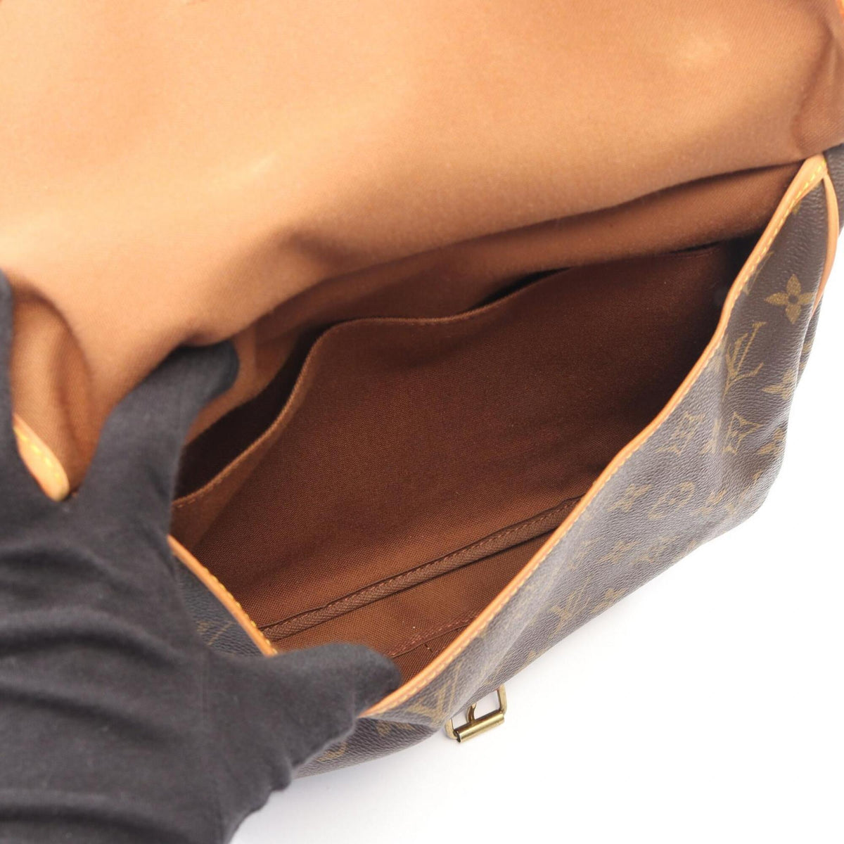 Louis Vuitton Brown Monogram Monogram Leather Handbag Shoulder Bag (Pre-Owned)