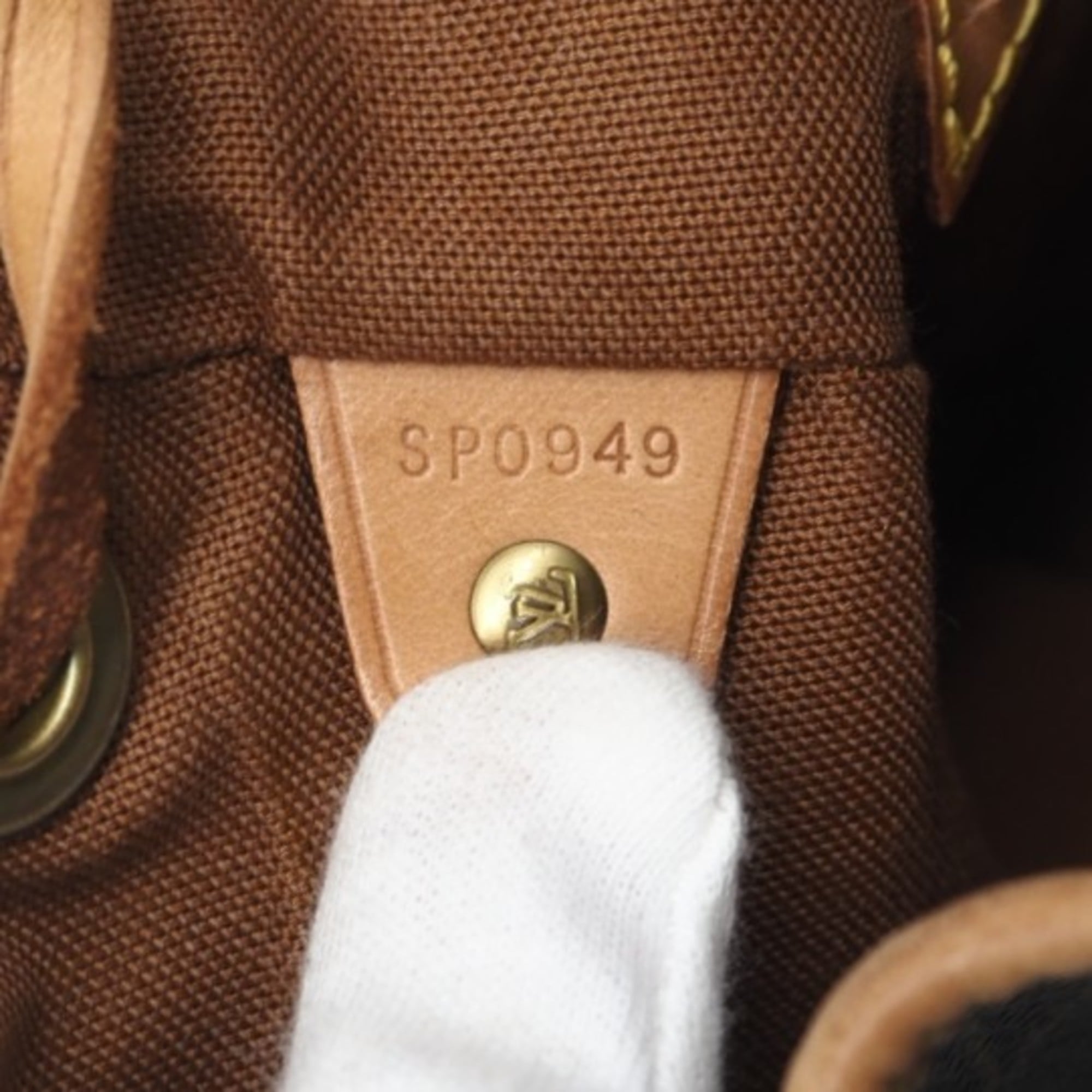 Louis Vuitton Brown Coated Canvas Leather Backpack (Pre-Owned)