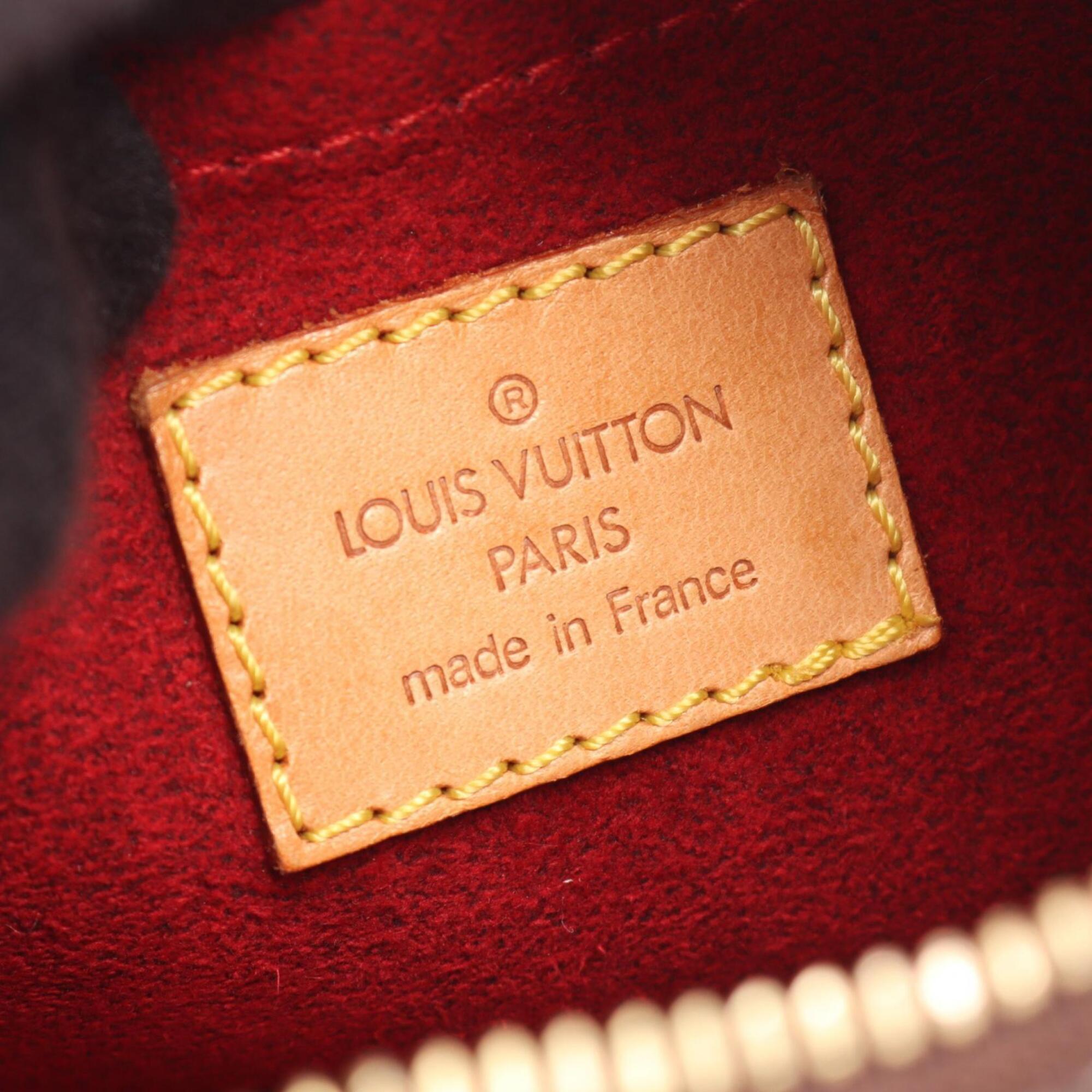 Louis Vuitton Brown Pvc Coated Canvas Leather Handbag Pochette Shoulder Bag (Pre-Owned)