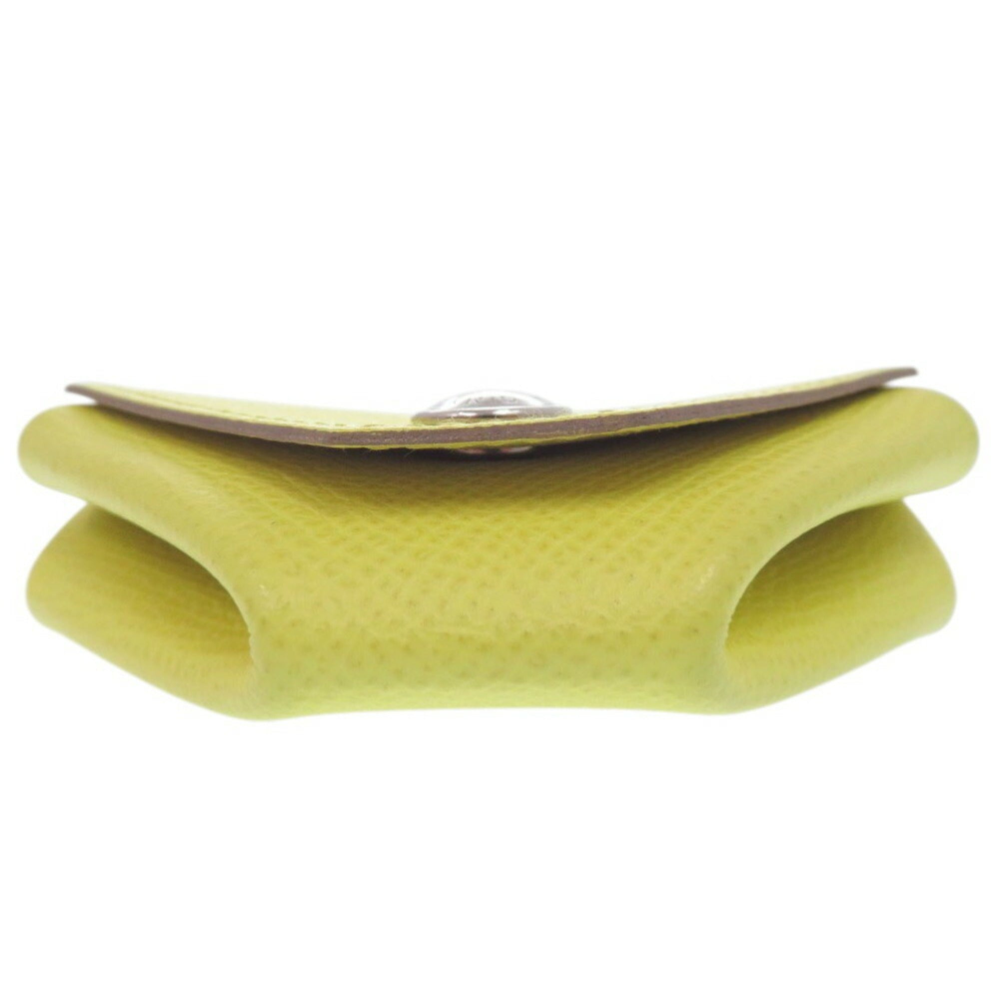 Hermes Lime Epsom Leather Coin Purse/Coin Case (Pre-Owned)