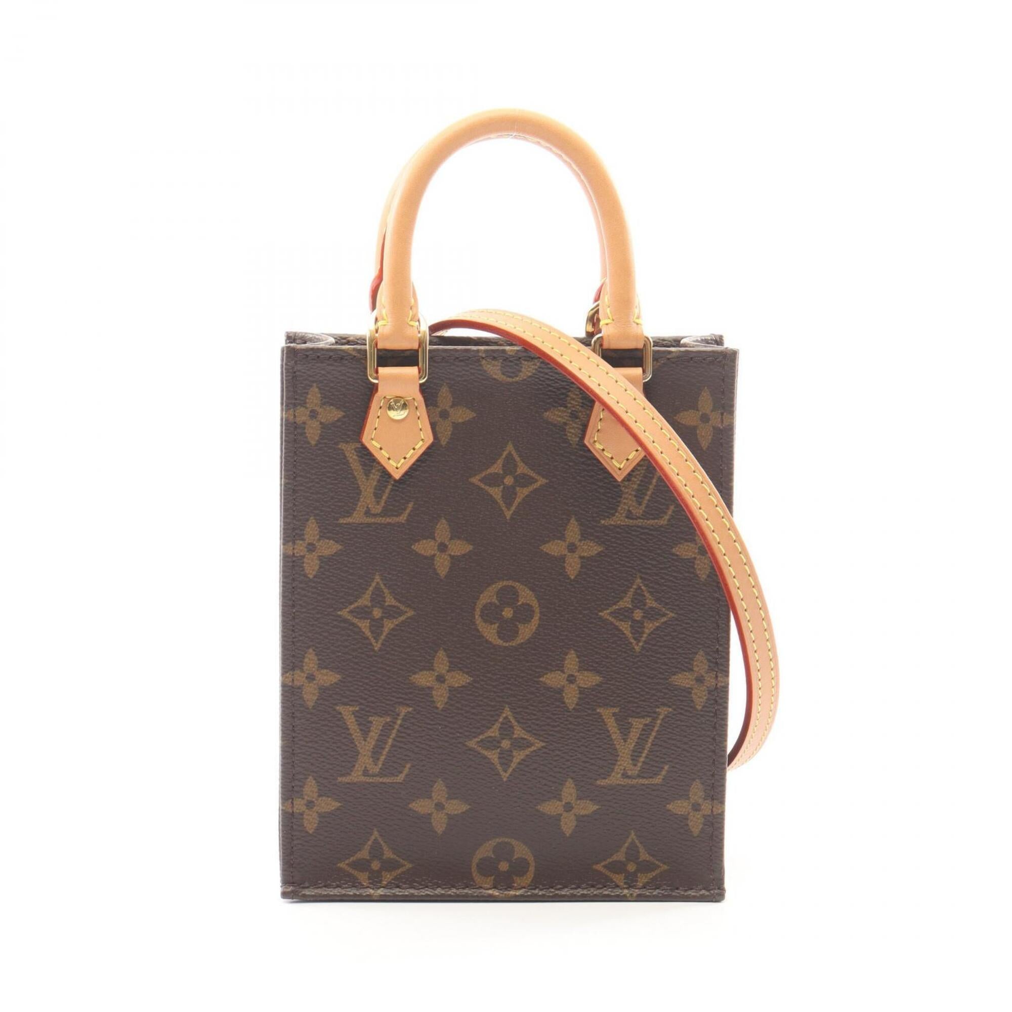 Louis Vuitton Brown Monogram Coated Canvas Leather Handbag (Pre-Owned)