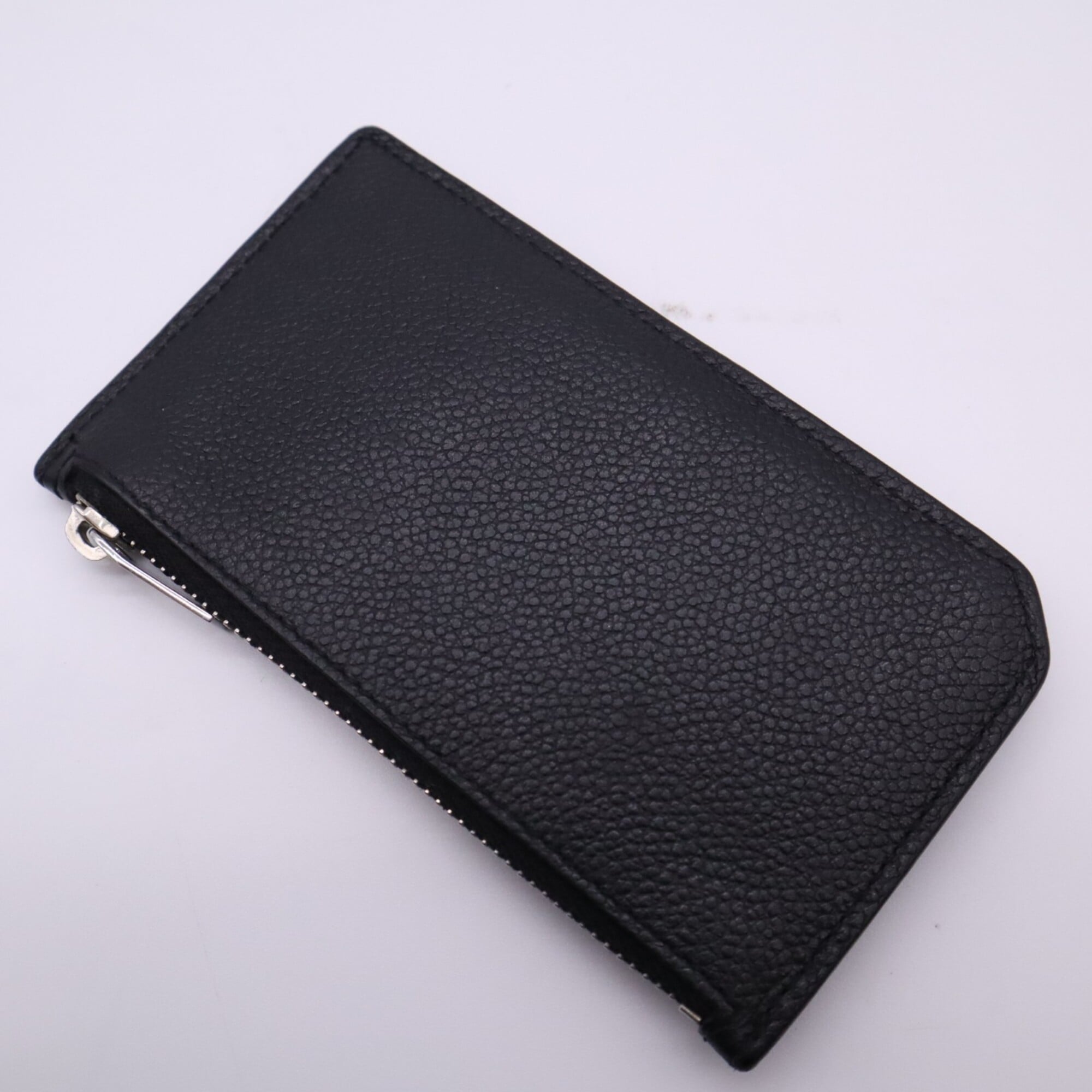 Yves Saint Laurent Black Leather Coin Purse/Coin Case (Pre-Owned)