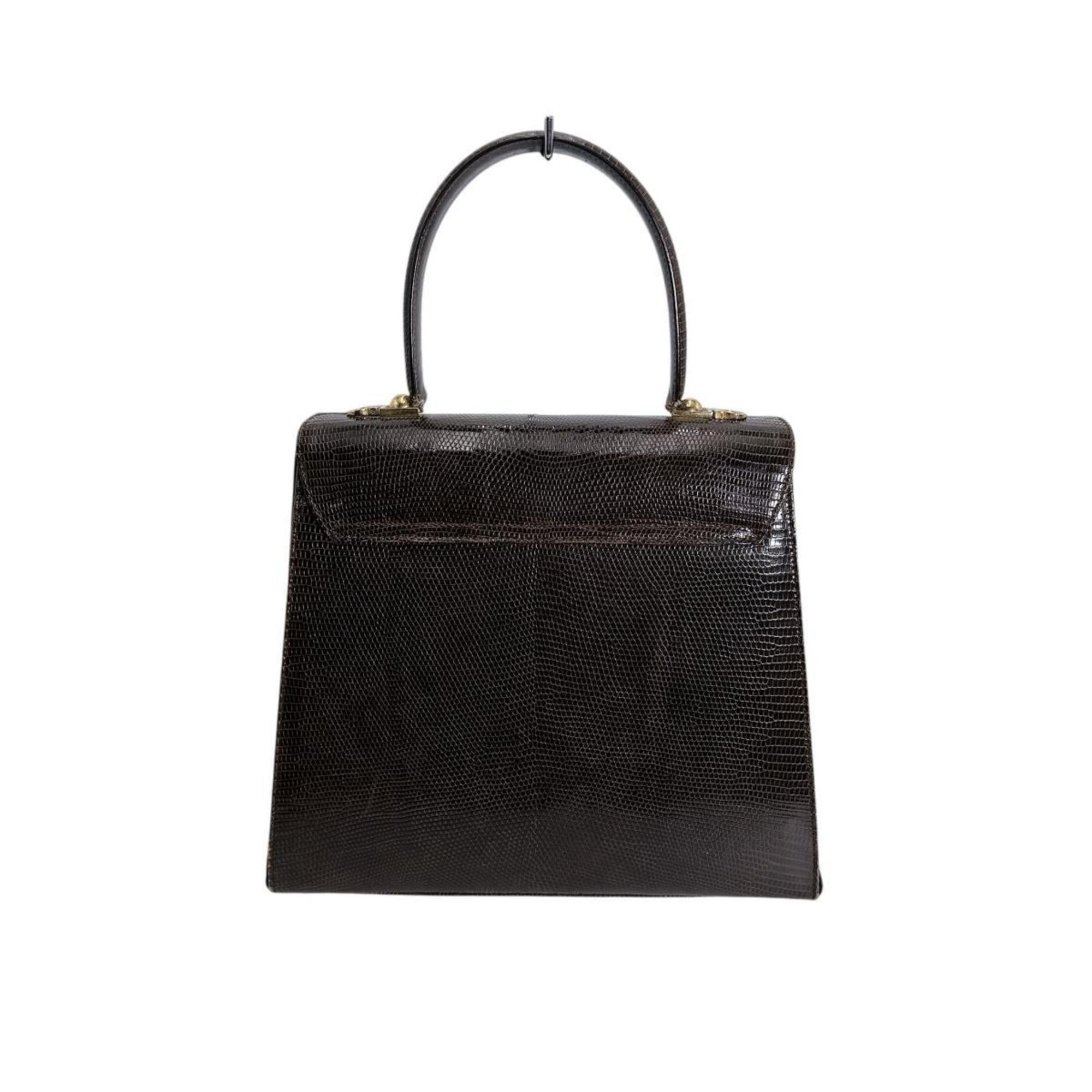 Salvatore Ferragamo Brown Leather Handbag (Pre-Owned)