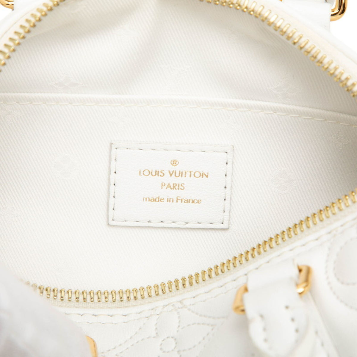 Louis Vuitton White Leather Handbag Shoulder Bag (Pre-Owned)