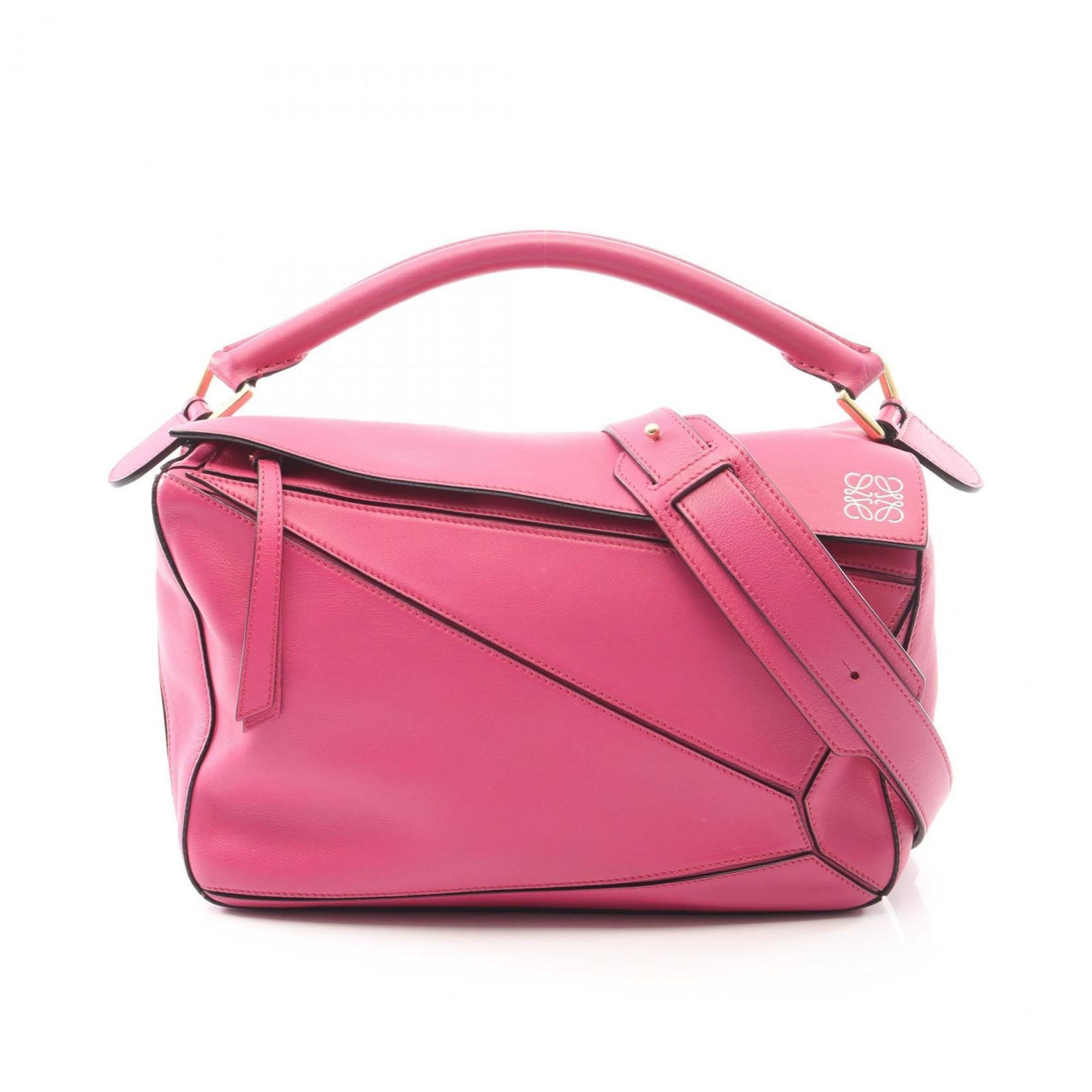 Loewe Pink Leather Handbag (Pre-Owned)