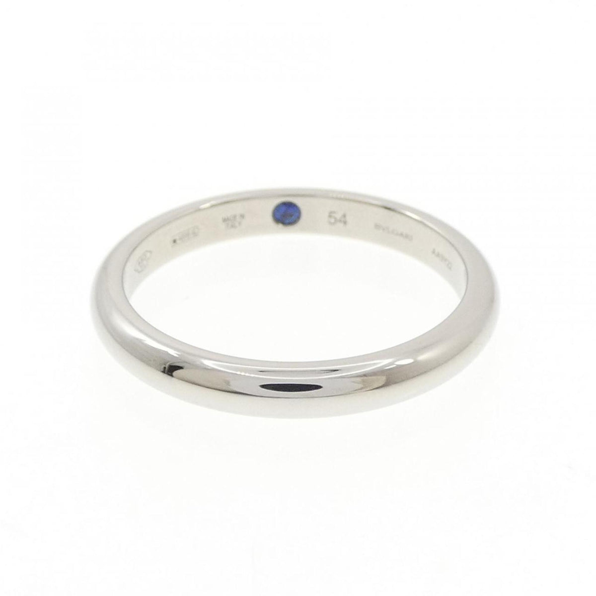 Bvlgari Platinum Platinum 950 Band Ring (Pre-Owned)