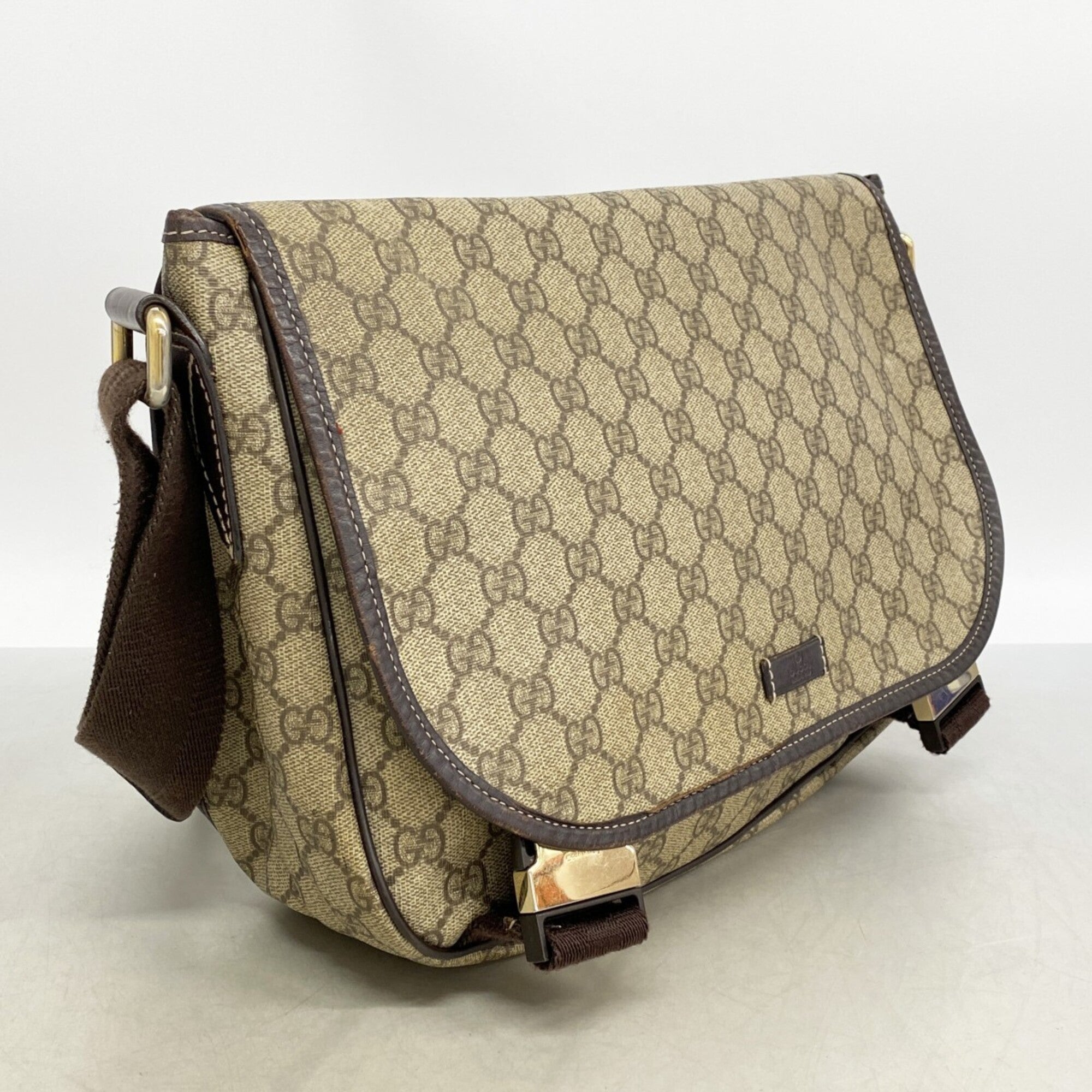 Gucci Brown Pvc Shoulder Bag (Pre-Owned)