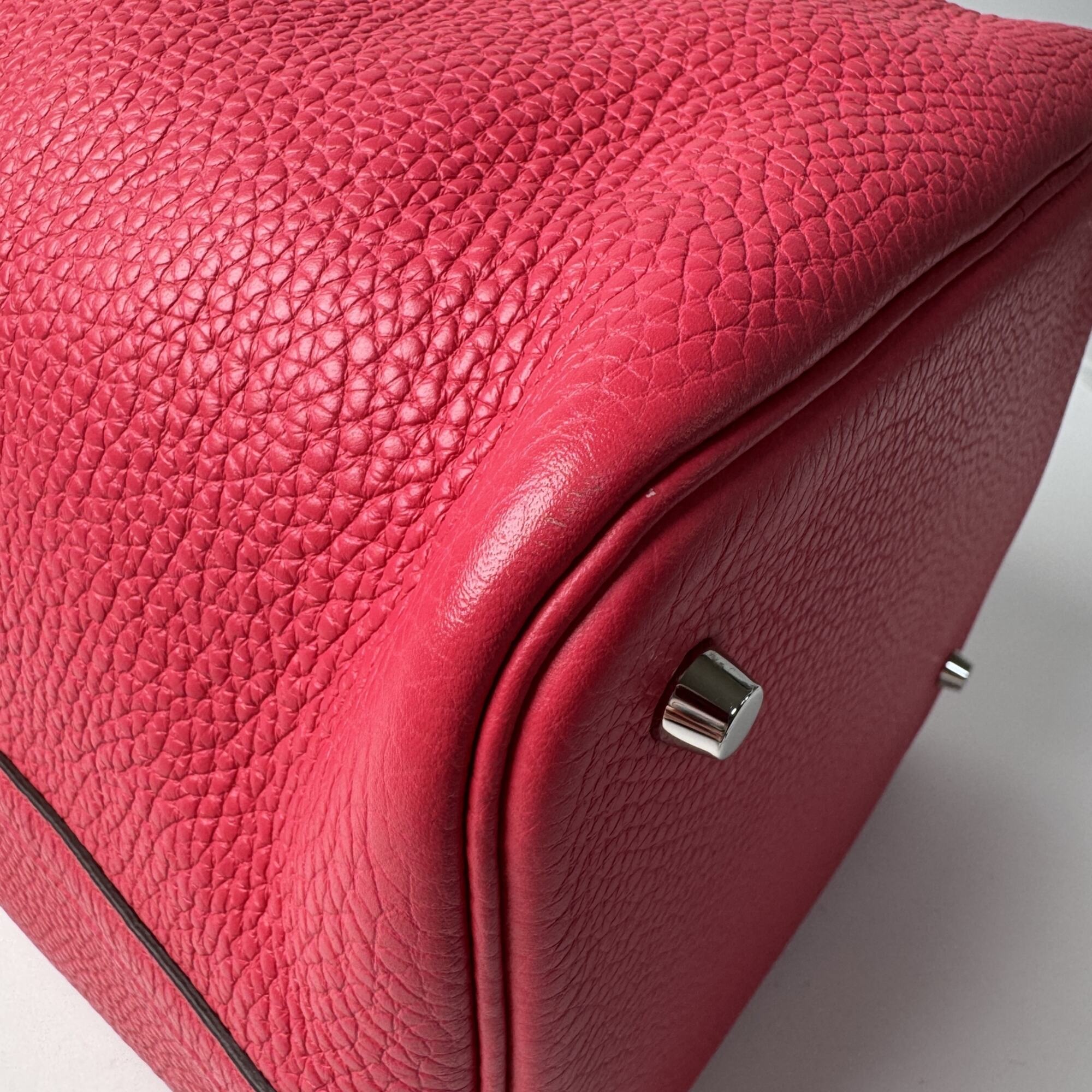 Hermes Taurillon Clemence Leather Handbag (Pre-Owned)